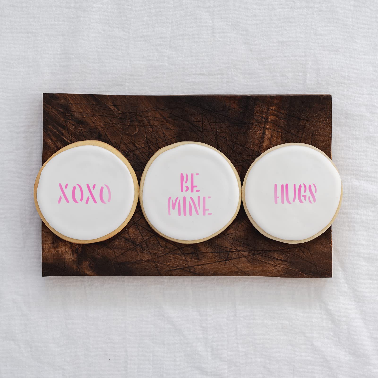 Valentine Sayings Cookie Stencil - Versatile Baking Stencils For All Occasions And Celebrations