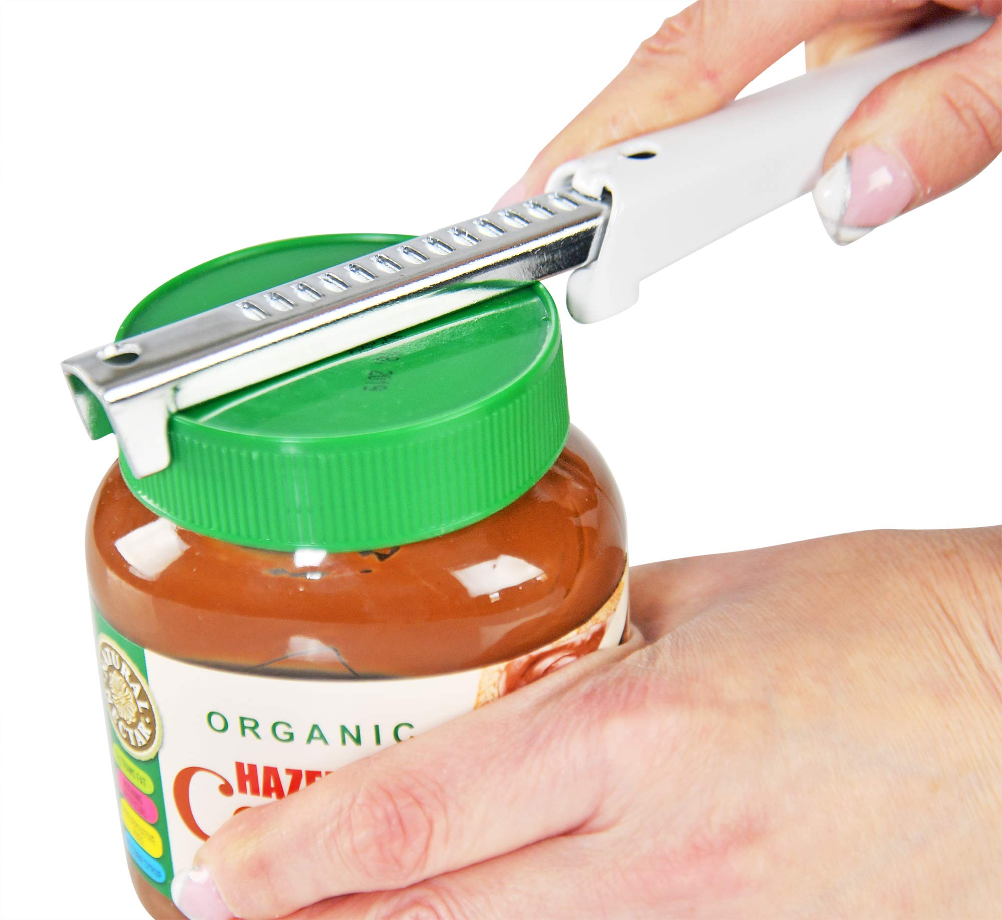Home-X Adjustable Jar Opener With Easy-Grip Handle, Lid Opener For Children, Elderly, And Arthritis Sufferers, Iron Construction