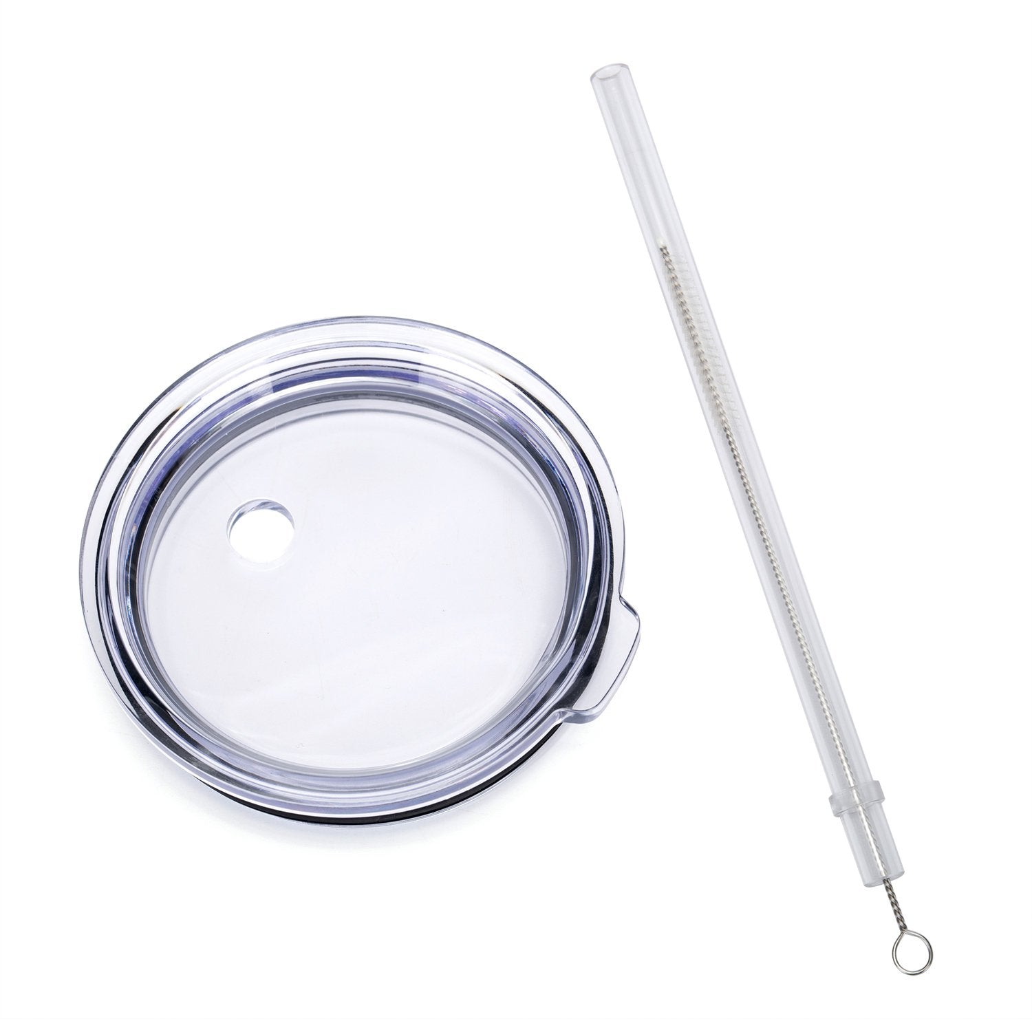 Soeor Spill Proof Lid With Straw For 30 Oz Yeti Rambler, Tumbler,Ozark Trail Cup And Other Brands Vacuum Insulation Stainless St