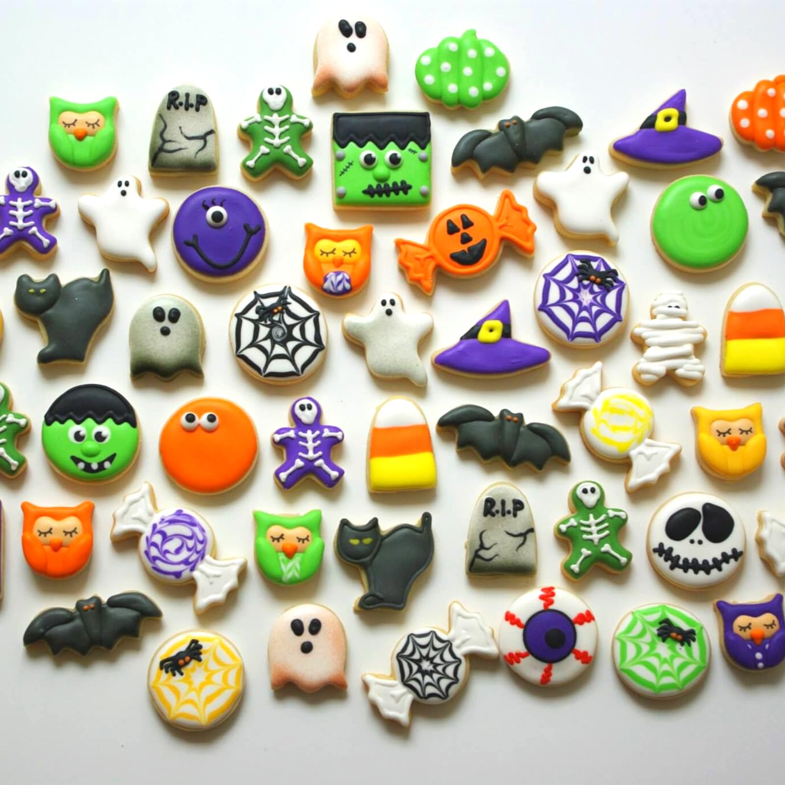 Halloween Cookie Cutters Set,12Pcs Mini Halloween Cookie Cutters Stainless Steel - Pumpkin, Ghost, Bat, Witch'S Hat, Cat And Mor