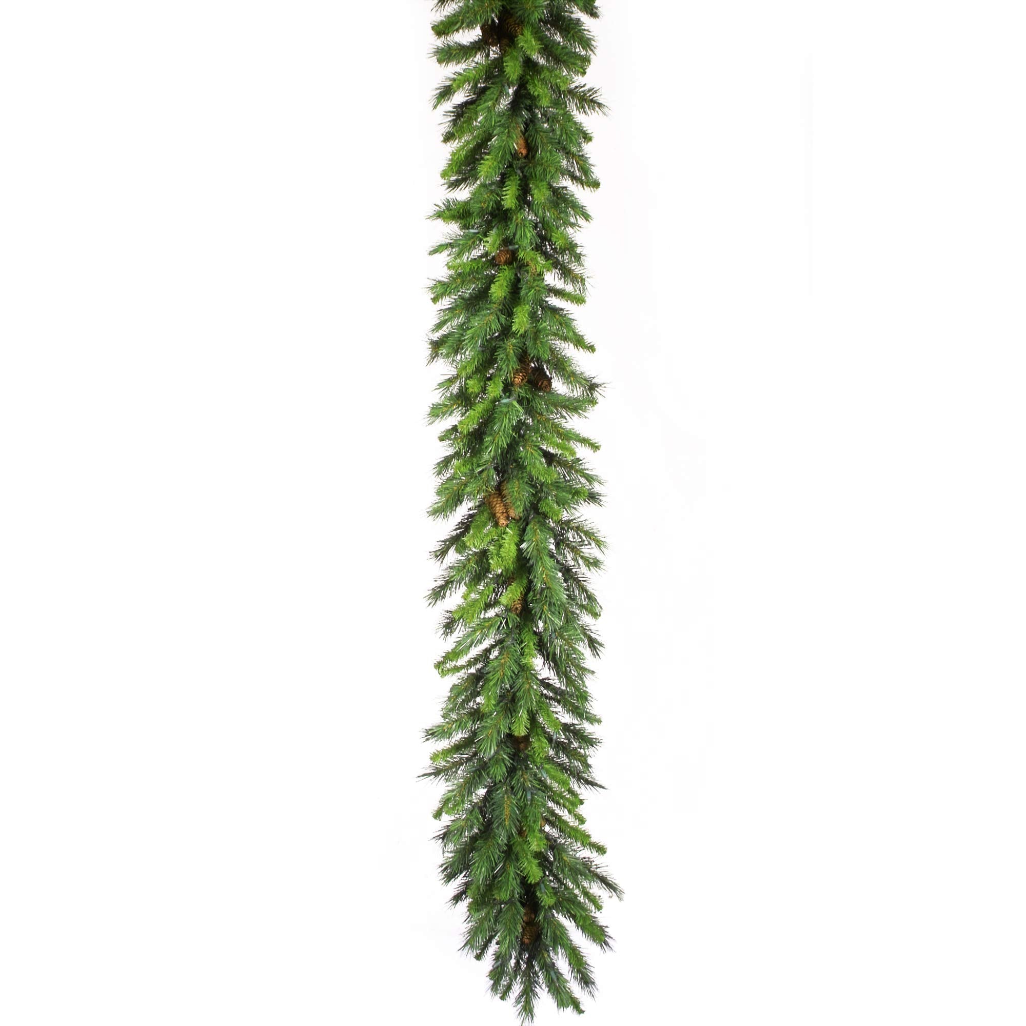 Vickerman 9' Cheyenne Artificial Christmas Garland, Unlit - Faux Christmas Garland - Seasonal Indoor Home Decor