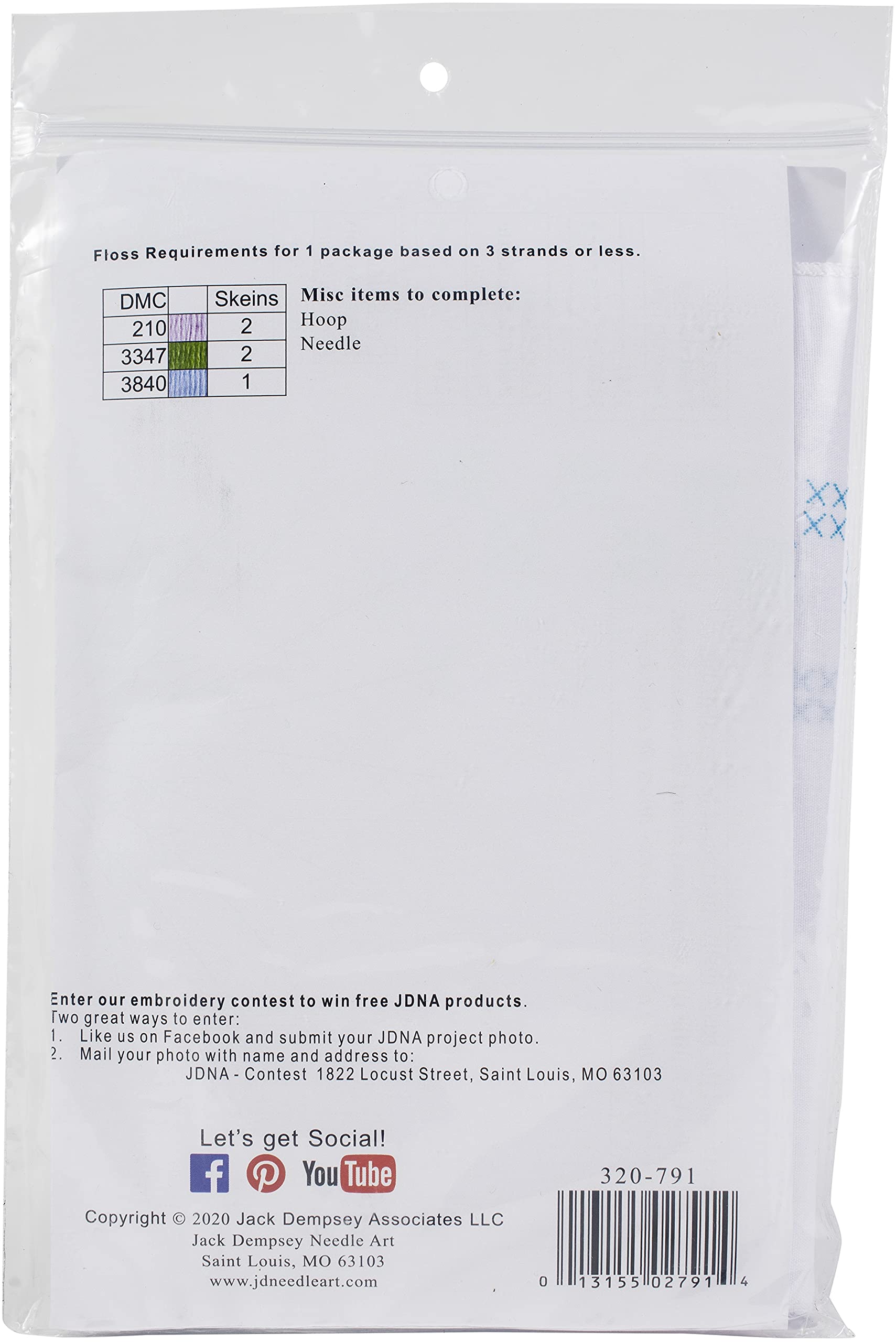 Jack Dempsey Lavender Hand Towels, White, 28.00'' X 17.00''