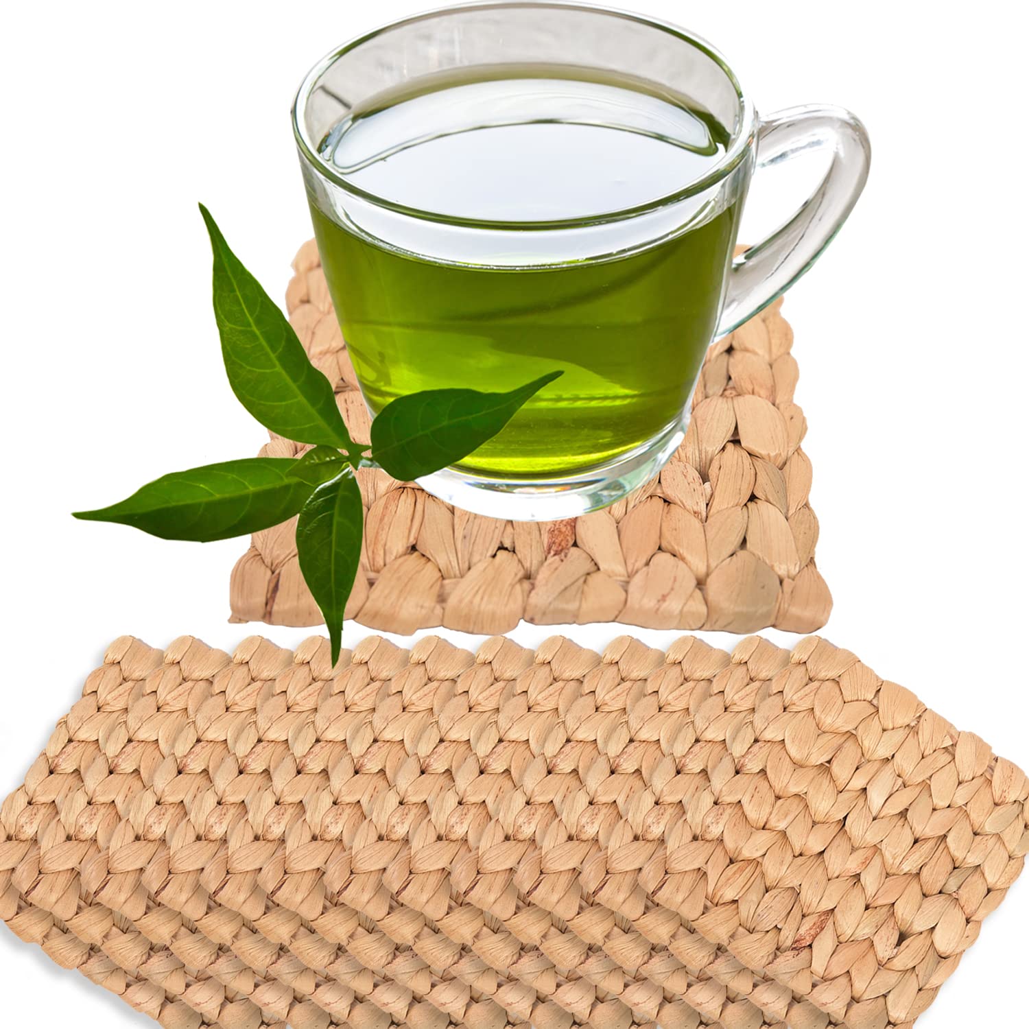 Coasters Set Of 12, Living Room Decor, Coffee Table Decor, Boho Coasters, Farmhouse Coasters, Absorbent Coasters, Cute Coasters