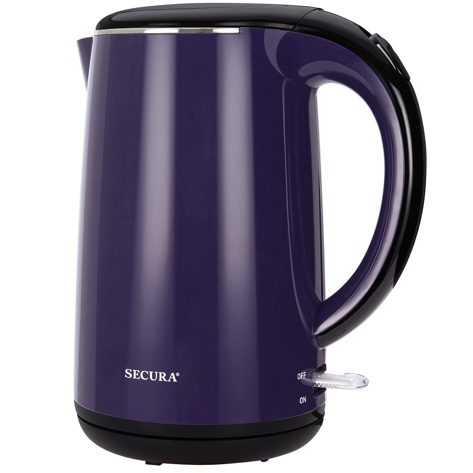Secura Swk-1701Dp The Original Stainless Steel Double Wall Electric Water Kettle 18 Quart, Dark Purple