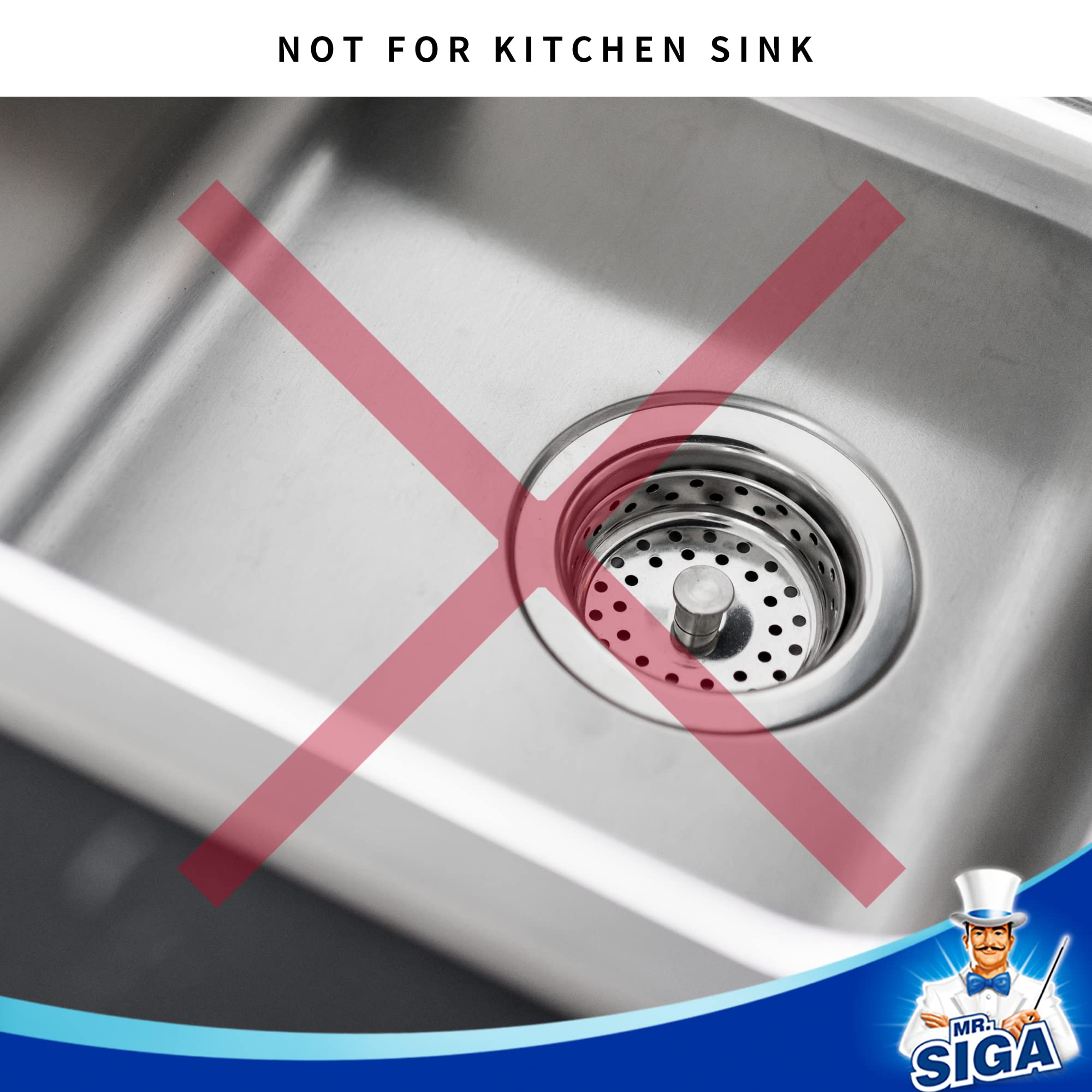 MRSIgA Bathroom Sink Strainer  Utility  Slop  Bathtub Lavatory Sink Drain Strainer Hair catcher  Stainless Steel Shower Drain Strainer  3 Pack