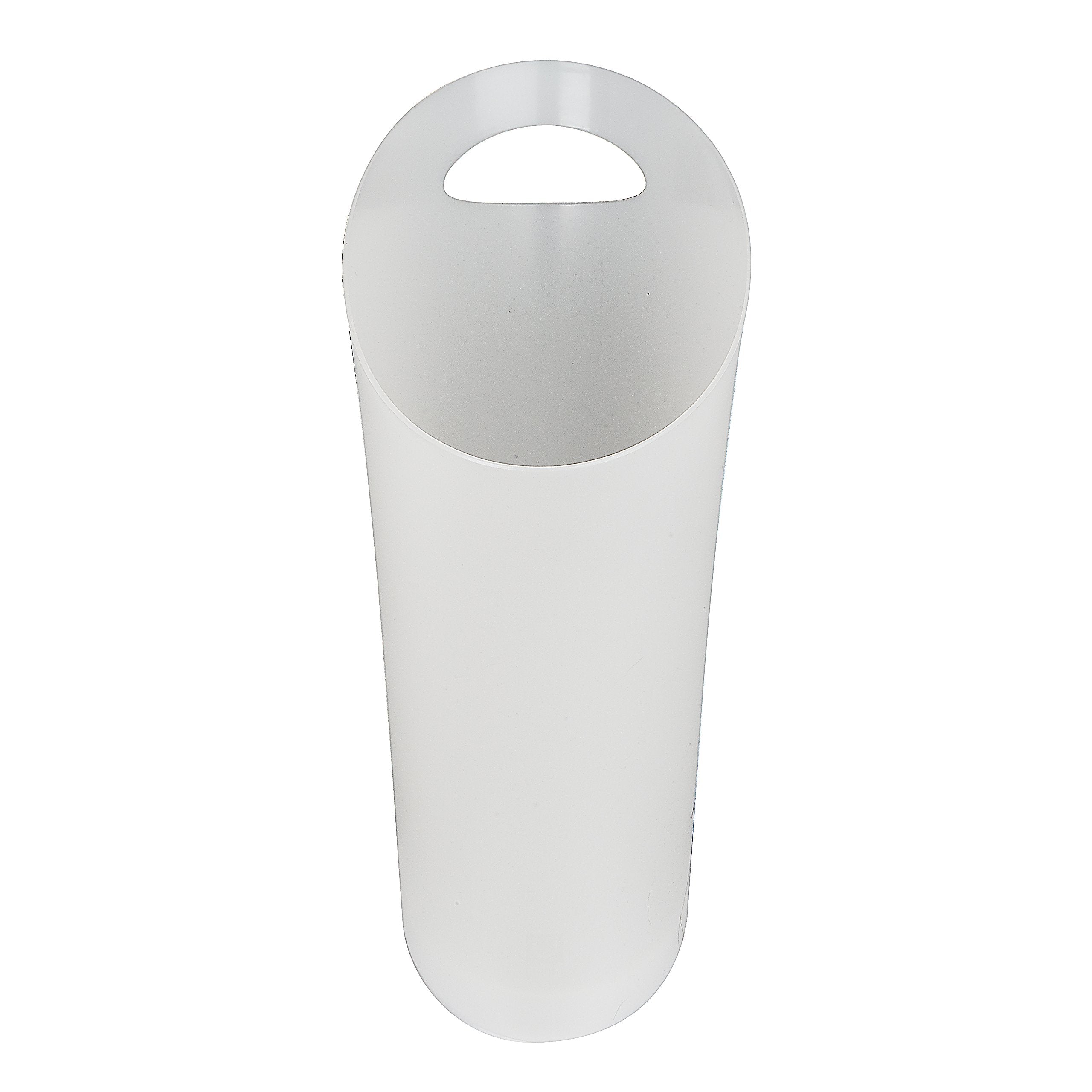 Umbra 6215321 2 gal White Skinny Wastebasket - pack of 6