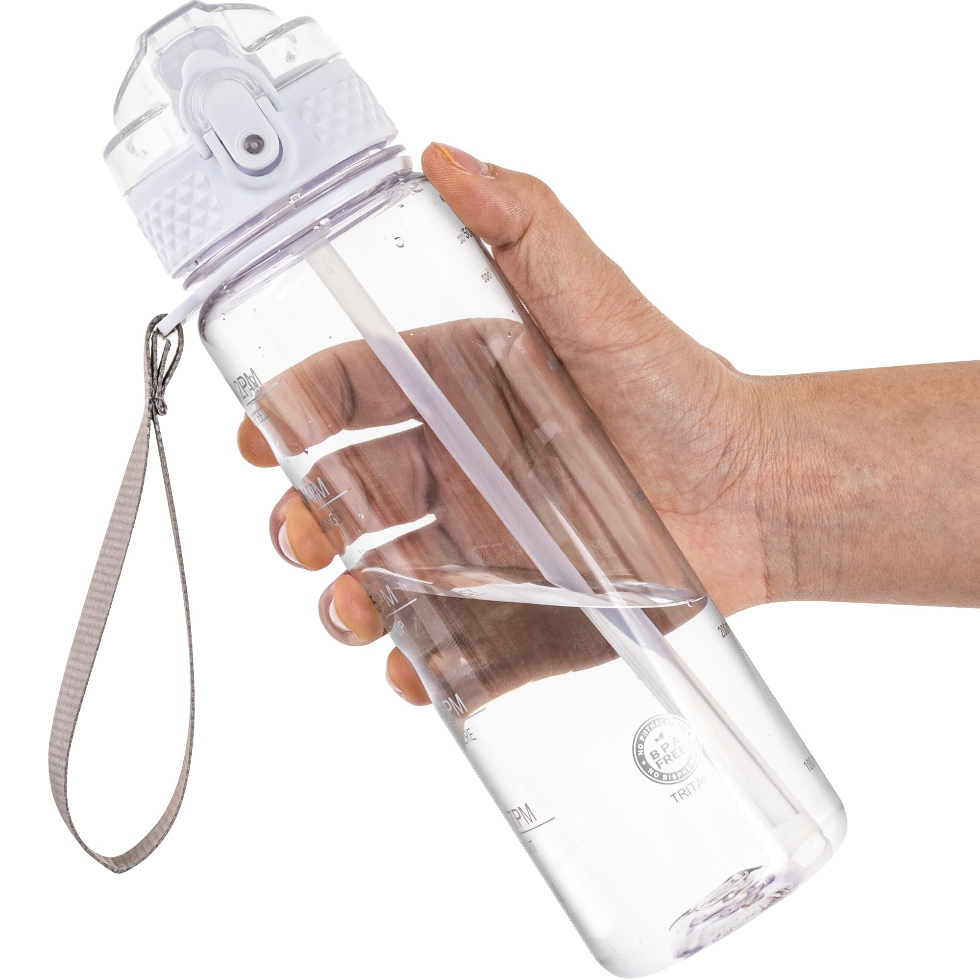 OLDLEY 17oz Kids Water Bottle for School - Motivational With Silicone Straw, Leak-Proof Tritan BPA-Free, Reusable for Girls Boys