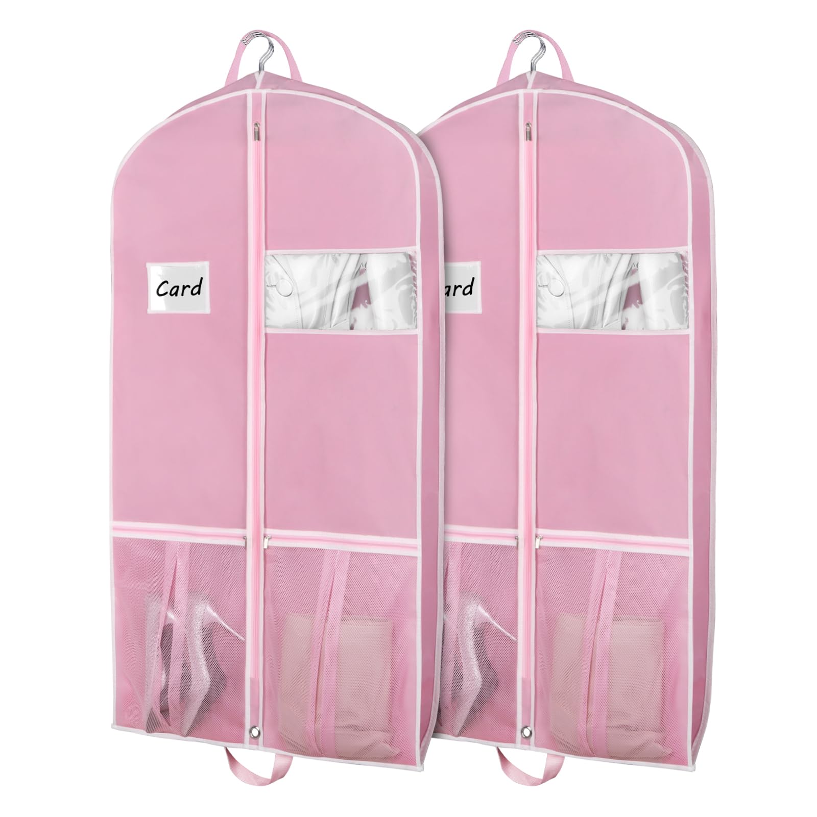 Zilink 43'' Garment Bags For Travel For Women Carry On Suit Bags For Travel And Storage Gusseted Hanging Garment Bags With Handl