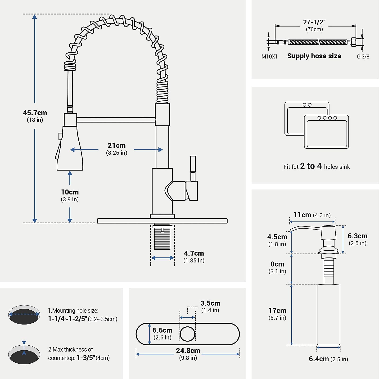 Appaso Touchless Kitchen Faucet, 3 Modes Smart Motion Sensor Kitchen Faucet With Pull Down Sprayer, Brushed Nickel Activated Fau