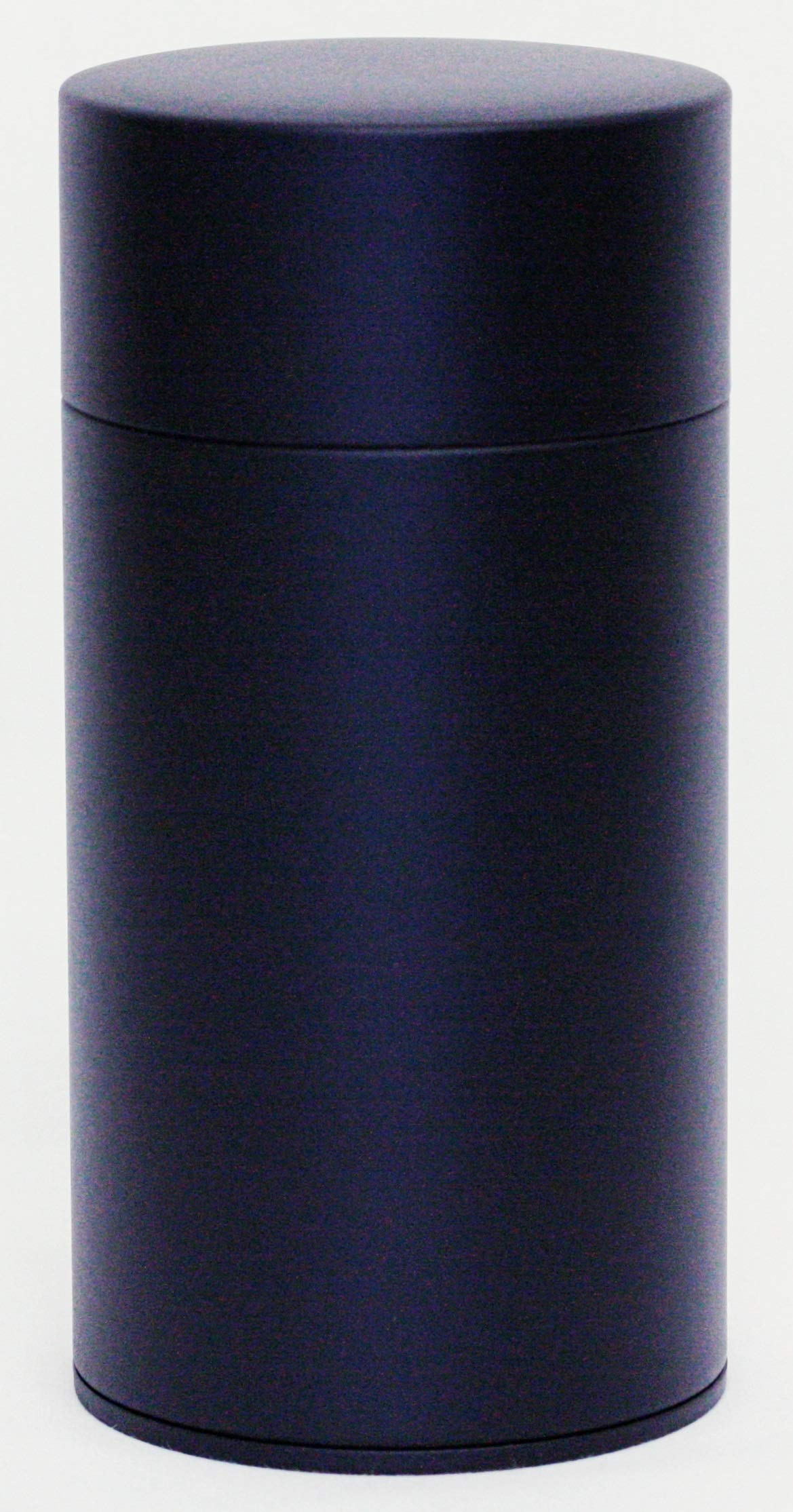 Kotodo Lacquer-Coated Tea Canister : Long 7Oz (200G) Matte Black, Japan