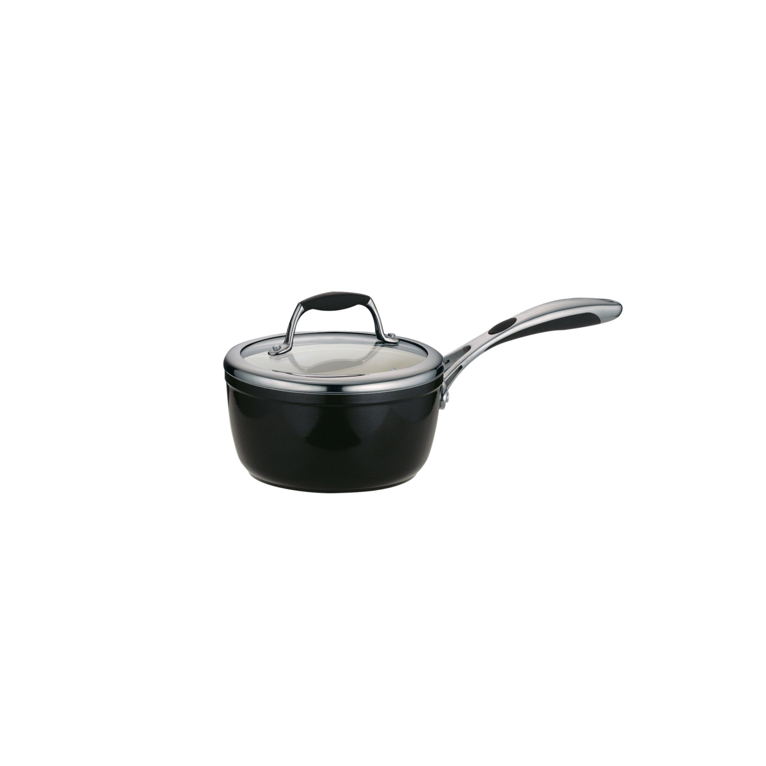 Tramontina Fusao Healthy Triply Ceramic 16Cm/2.1L Sauce Pan With Ss 304 Lid | Non Toxic (Pfas/Ptfe/Pfoa Free) Milk Pan/Tea Pan |