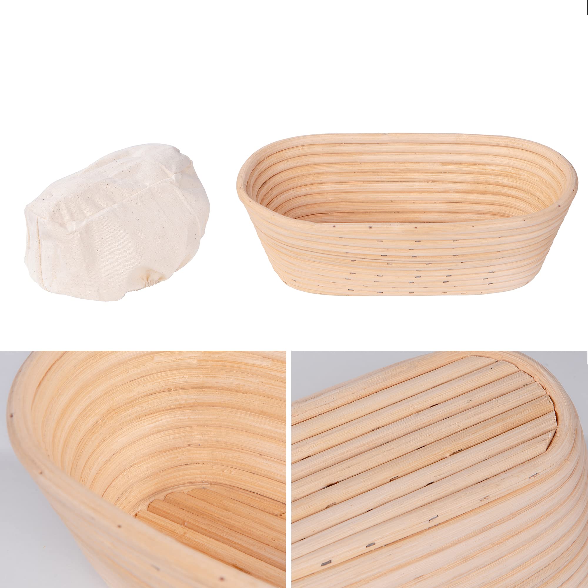 Homebakee Banneton Proofing Basket [Set Of 2 | 9 Inch] For Sourdough Bread Baking | Bread Proofer | Bread Proofing Basket | Roun