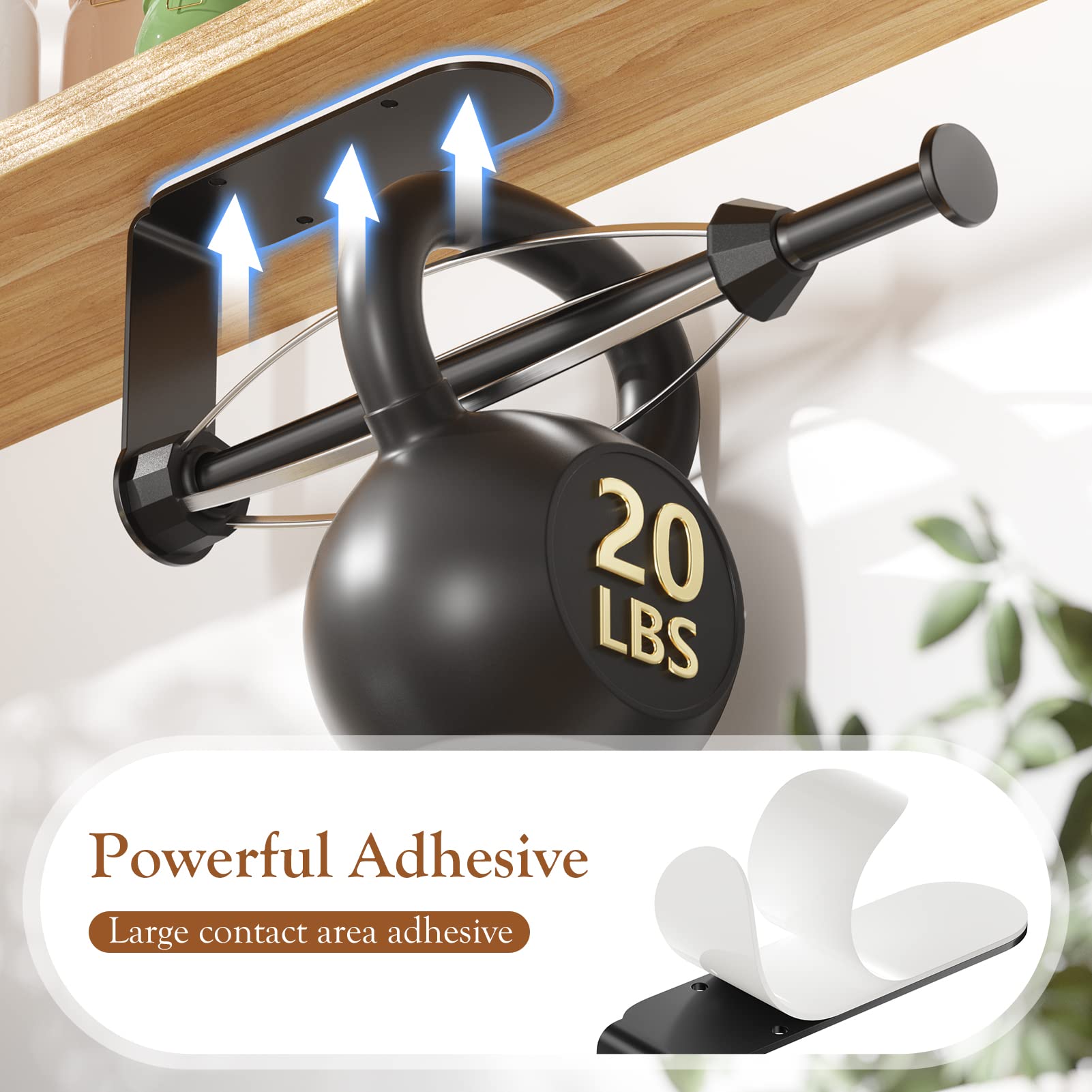 Paper Towel Holder Under Cabinet, Single Hand Operable Wall Mount With Damping Effect, Self-Adhesive Or Drilled Paper Roll Holde