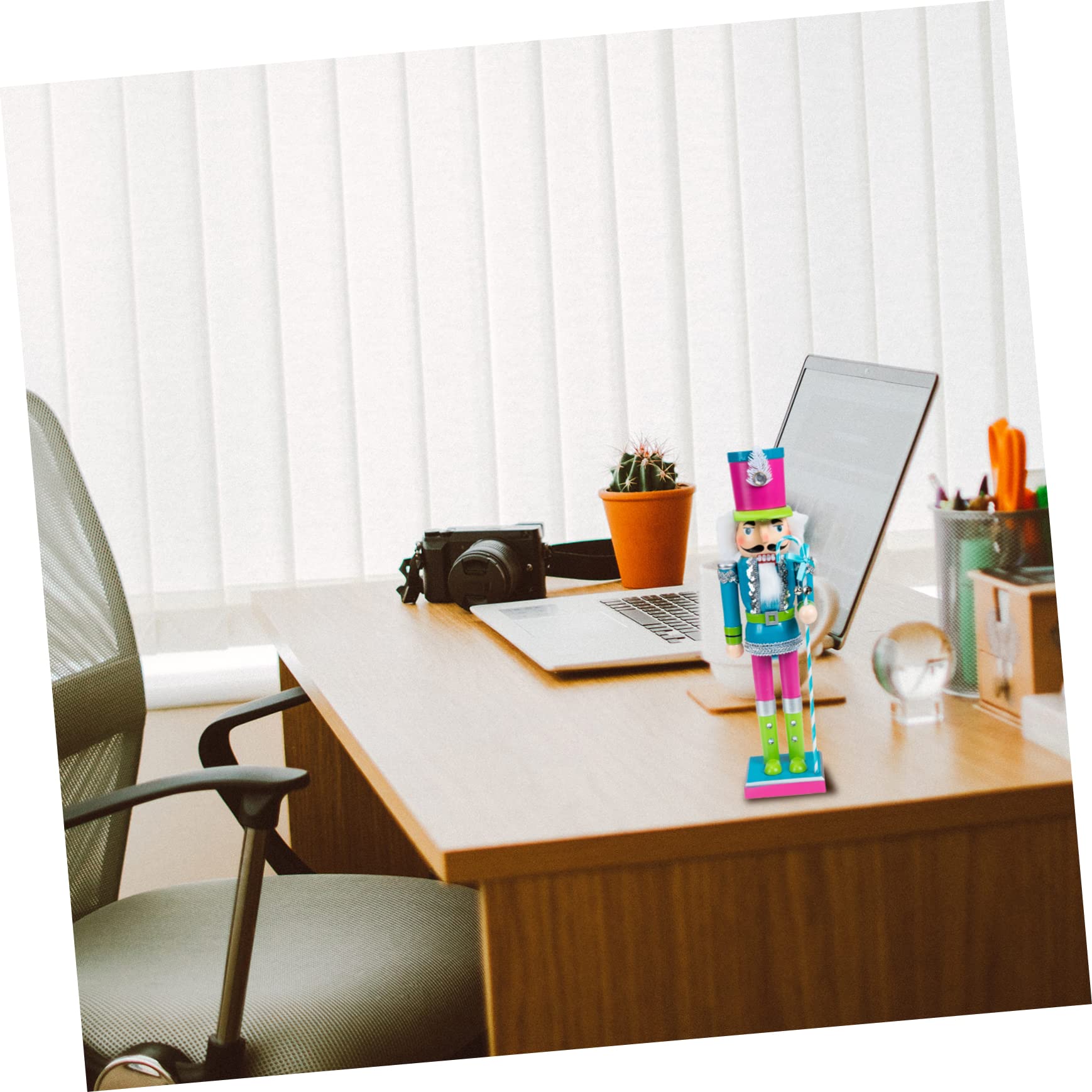 Anneome Wood Nutcracker Soldier Ornament Colorful Hand-Painted Xmas Decoration for Christmas Cheer for Holiday Gifting and Festi