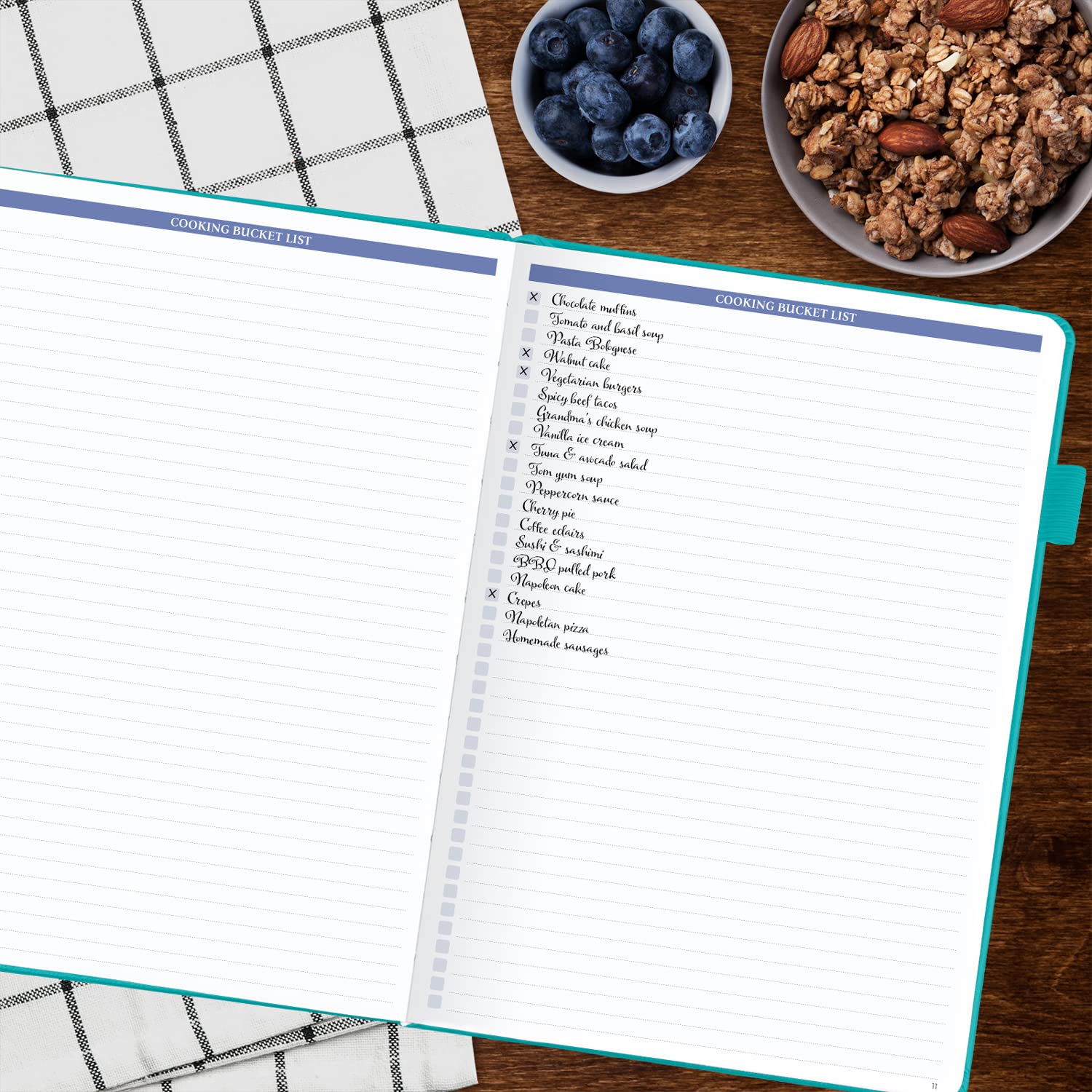 Legend Recipe Book - Blank Family Cookbook to Write In Your Own Recipes - Empty Cooking Journal - Personalized Cooking Notebook  Hardcover  Large 7