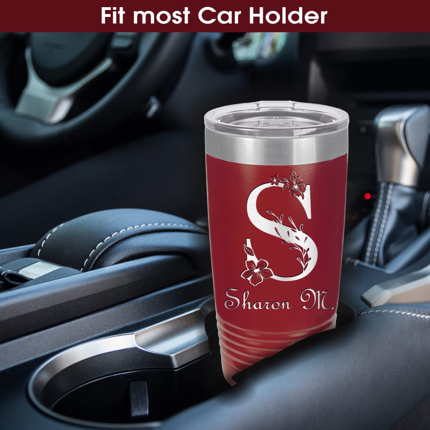 Personalized Tumbler For Women, Custom Coffee Travel Mug, Valentine 'S Day Gift, Mothers Day Gift, Small Tumbler With Lid, Keep