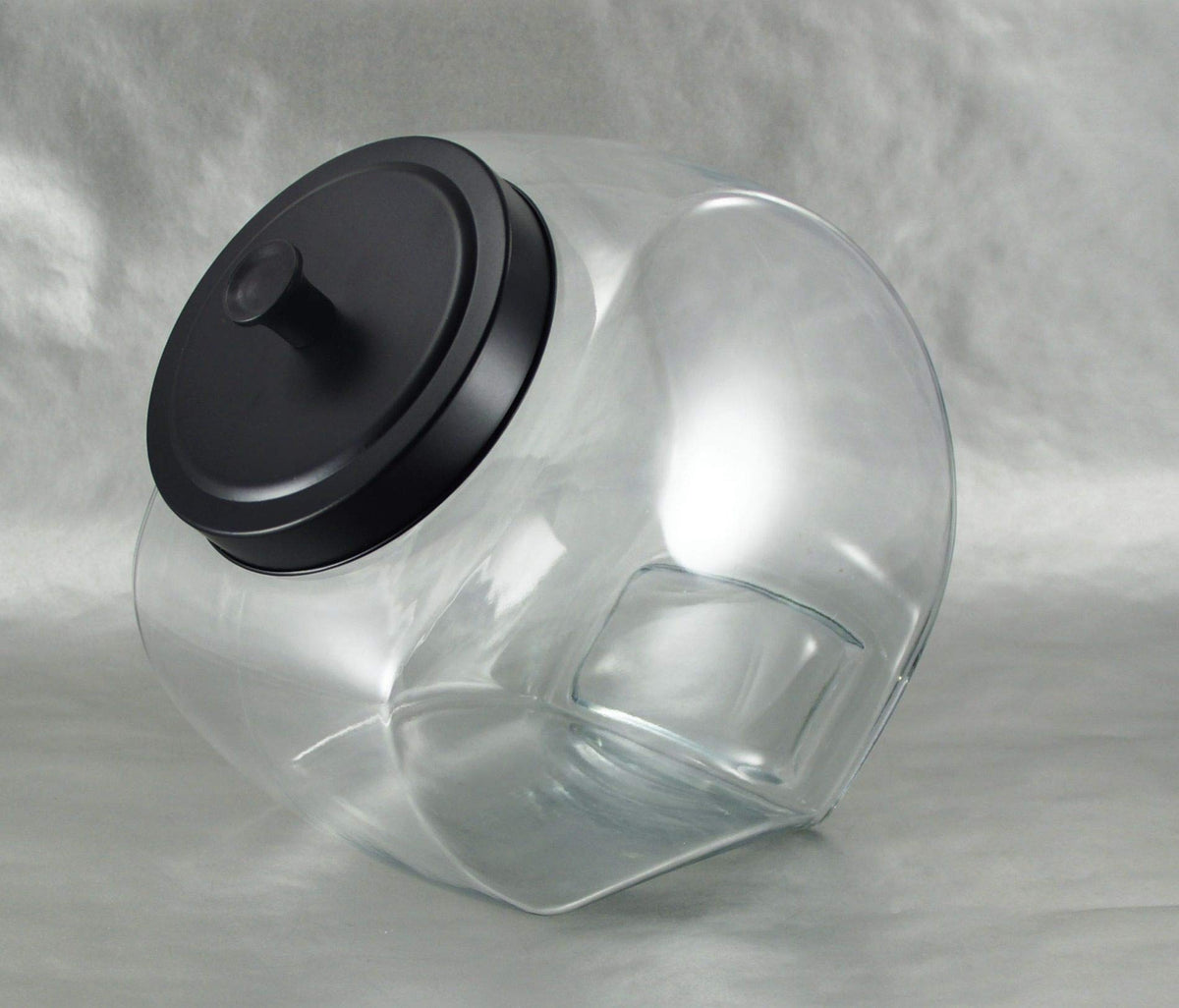 Grant Howard 59107 Slanted Storage Jar Matte Metal Top, 135 Oz.