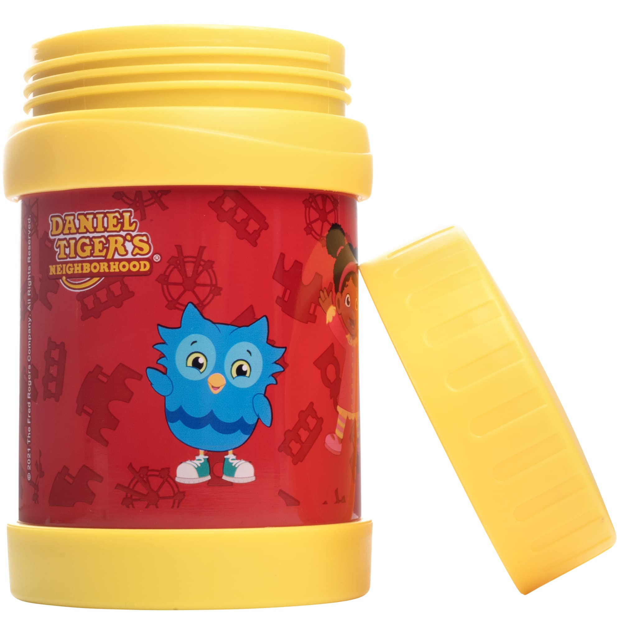 Daniel Tiger Stainless Steel 13Oz Insulated Lunch Jar For Kids, Large Leak-Proof Storage Container Keeps Food, Soups, Liquids Ho