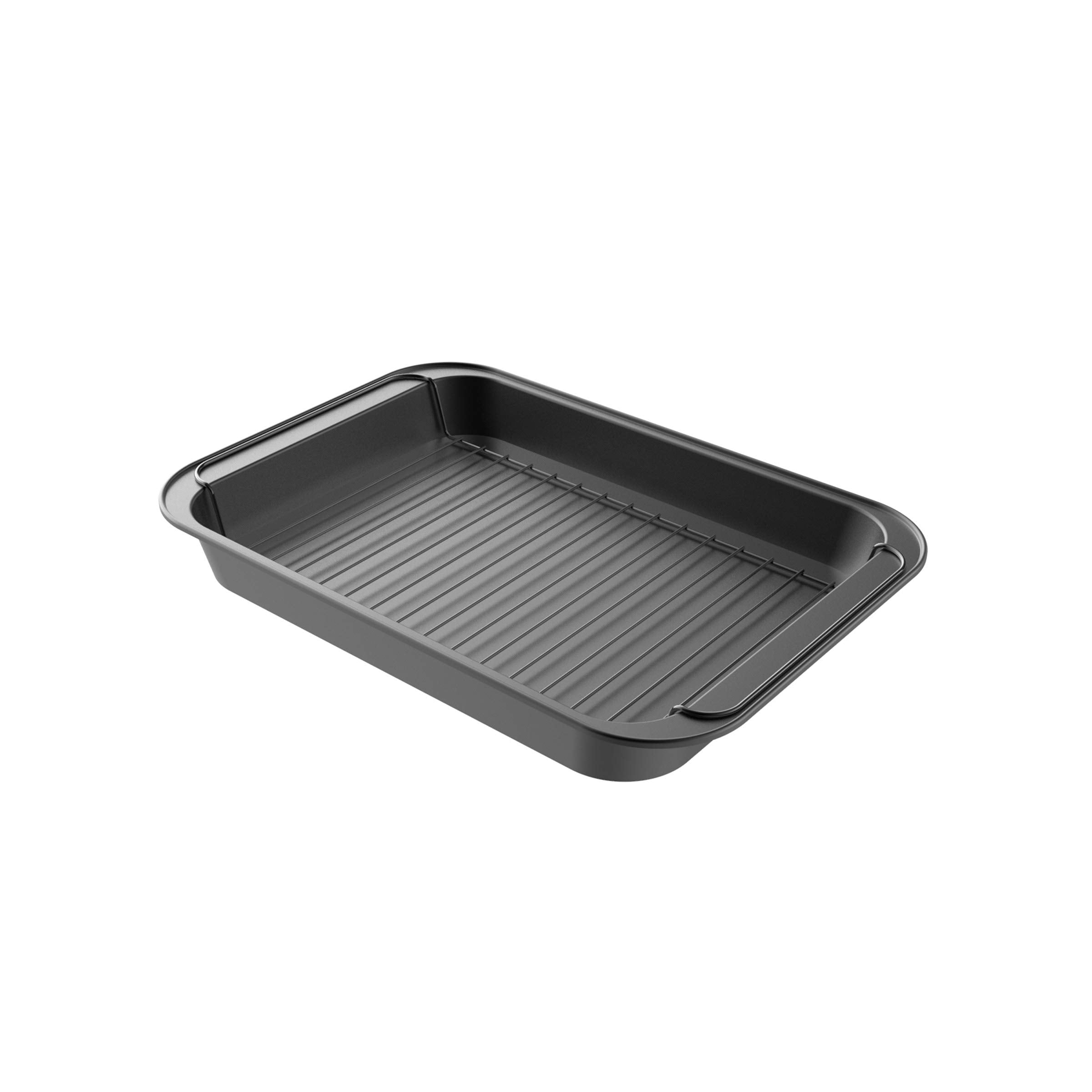 Roasting Pan With Rack-Nonstick Oven Roaster With Removable Grid To Drain Fat And Grease-Healthier Cooking With Kitchen Bakeware