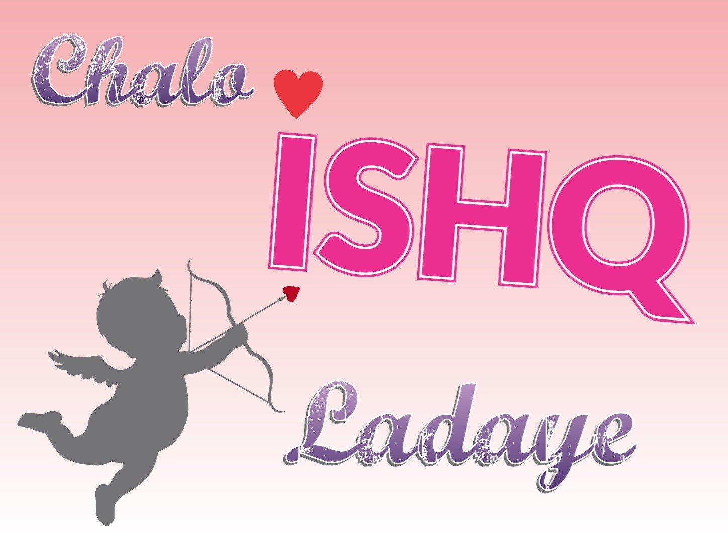 Funcart Chalo Ishq Ladeye Photo Booth Board