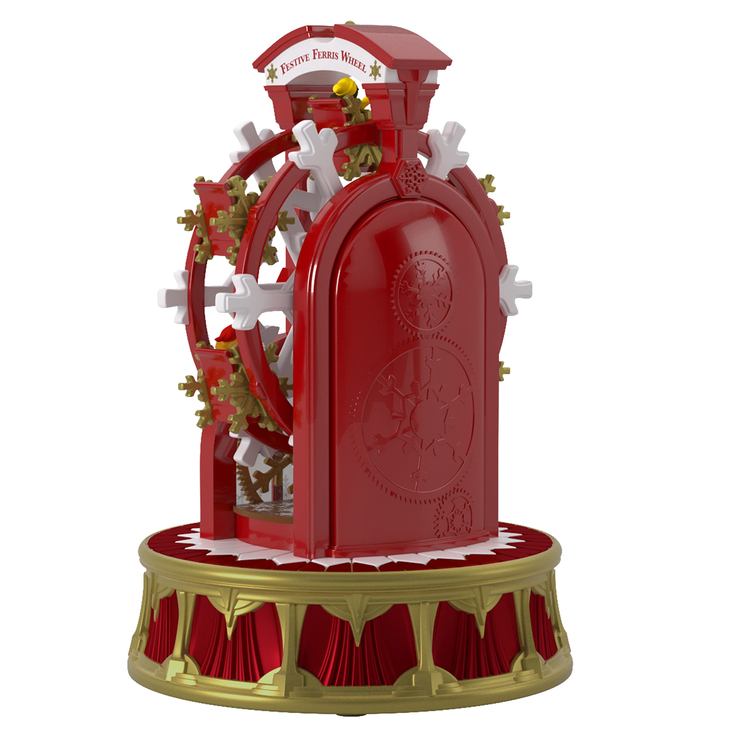 Hallmark Keepsake Plastic Christmas Ornament 2022, Christmas Carnival Festive Ferris Wheel with Music, Light and Motion