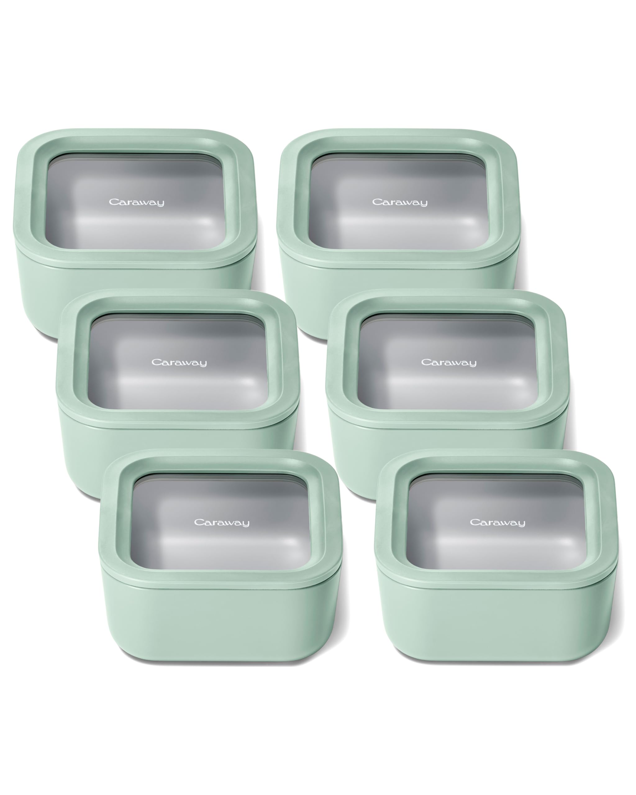 Caraway Small Food Storage Container 6-Pack Mist