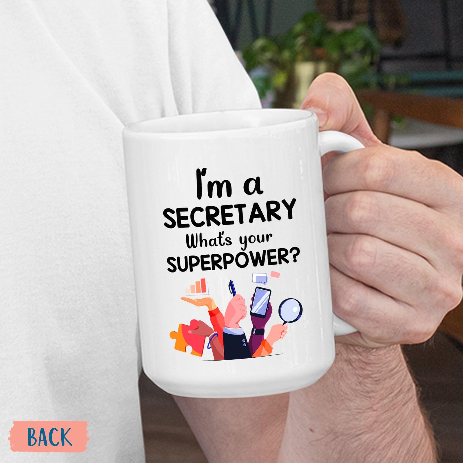 I'm A Secretary Coffee Mug, Personalized Secretary Gifts, Secretaries Cup, Custom Secretary Name Ceramic Mug, Office Secretary M