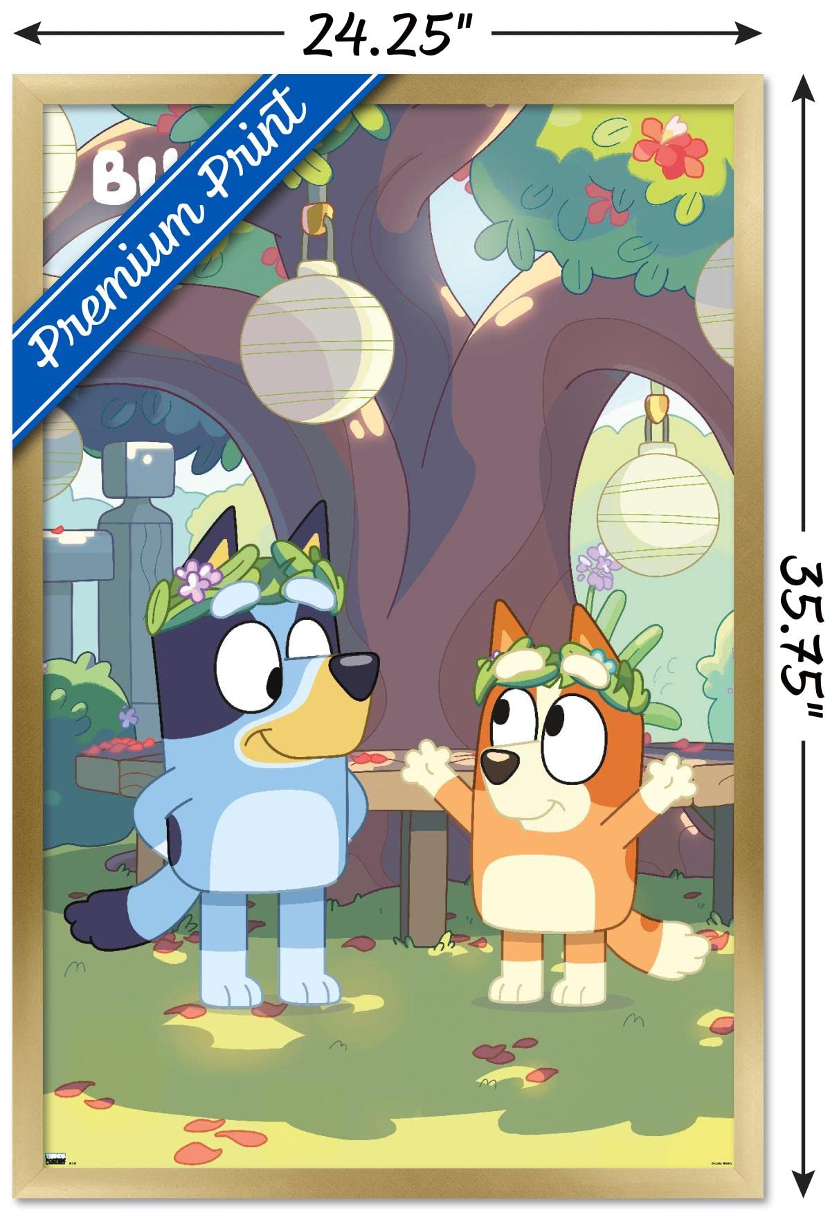 Trends International Bluey - Duo Wall Poster, 22.37'' X 34.00'', Gold Framed Version