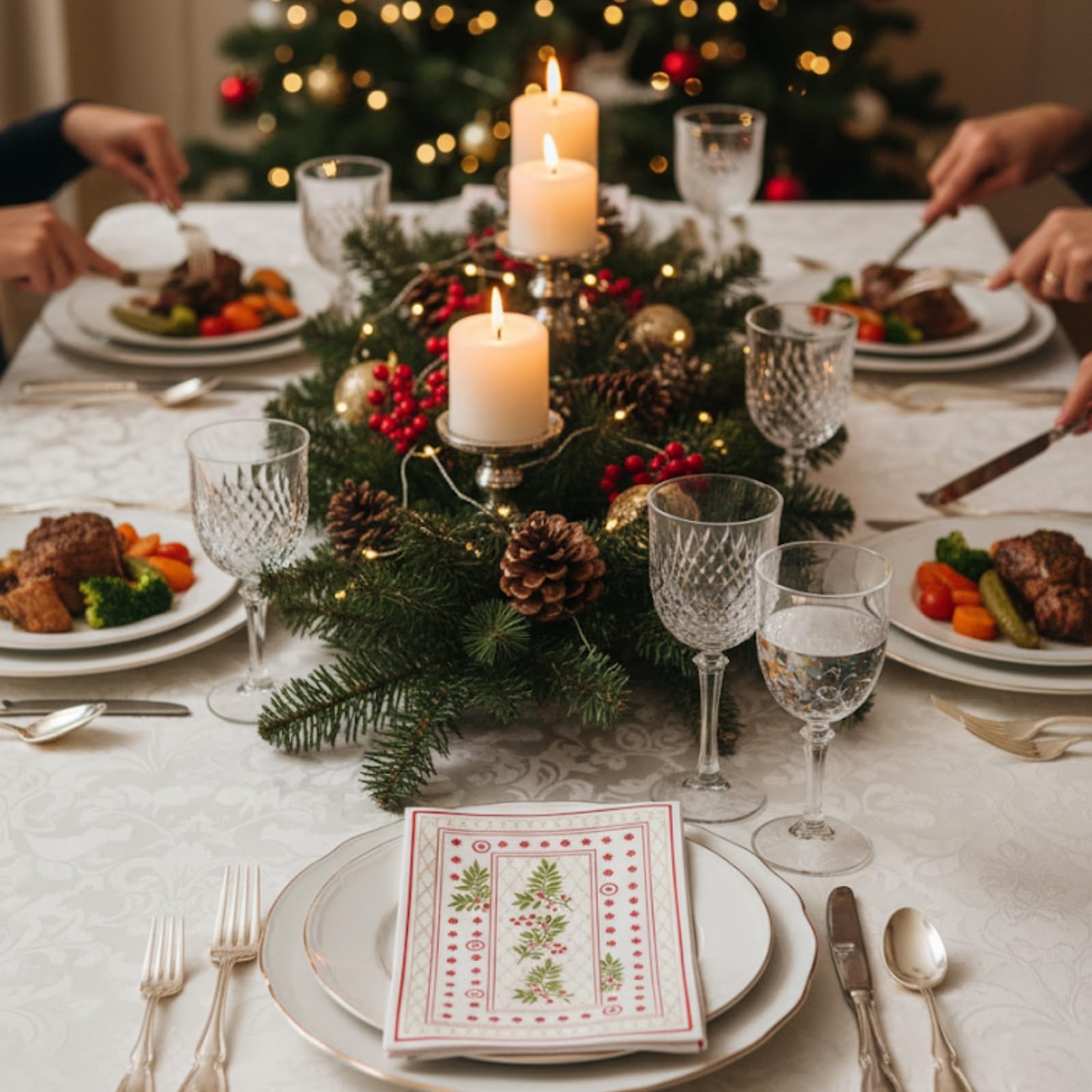 Christmas Disposable Napkins 100 Pieces