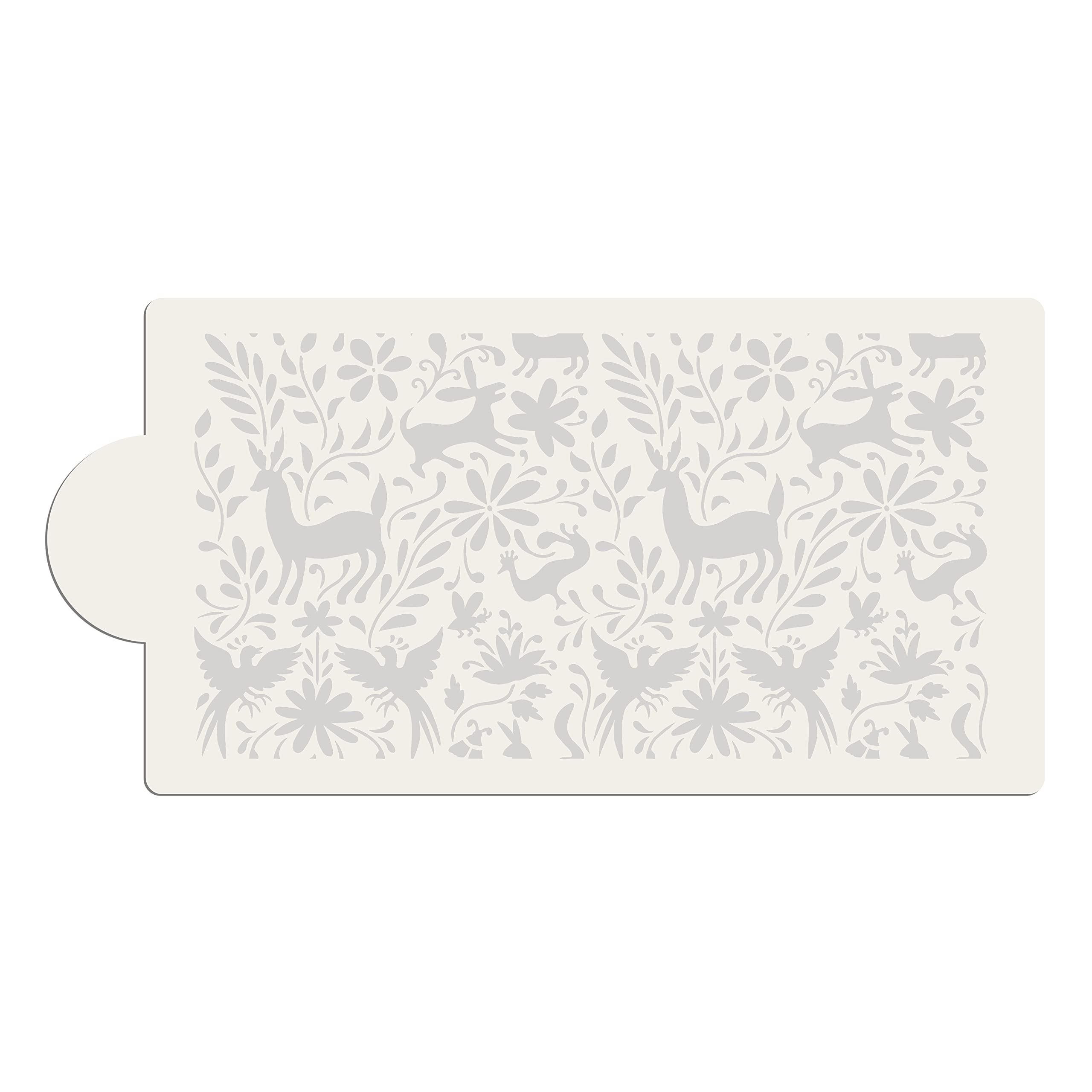 Otomi Animals All Over Cake Side Stencil Sku# C1069 By Designer Stencils