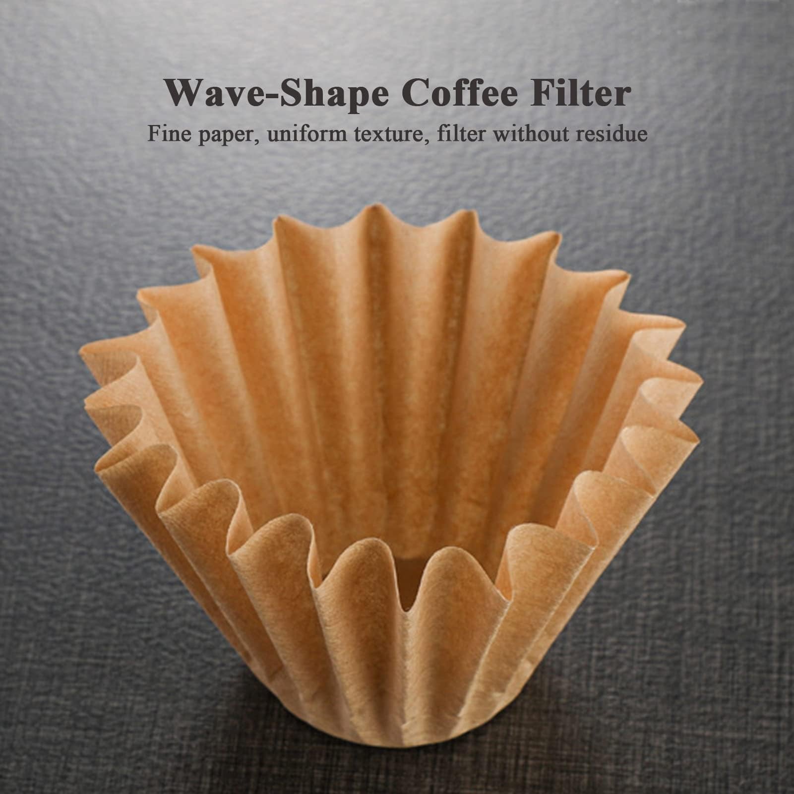 Mucxniiy 1-2 Cup Brown Coffee Filters, 100 Count Unbleached Basket Coffee Filter Paper For Miniature Mr Coffee, Small Coffee Mak