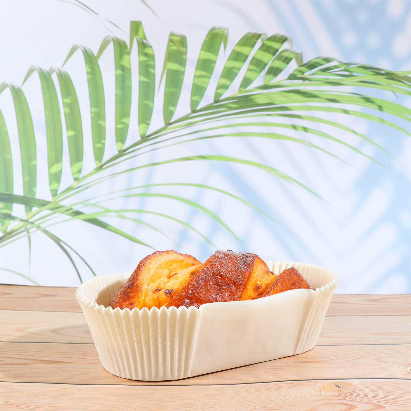 Piaopiaoniu 100 Pcs Loaf Bread Liners For Baking Disposable Loaf Liners 7.4 X 3.54 X 2.56 Inch Rectangle Paper Liners Non Stick