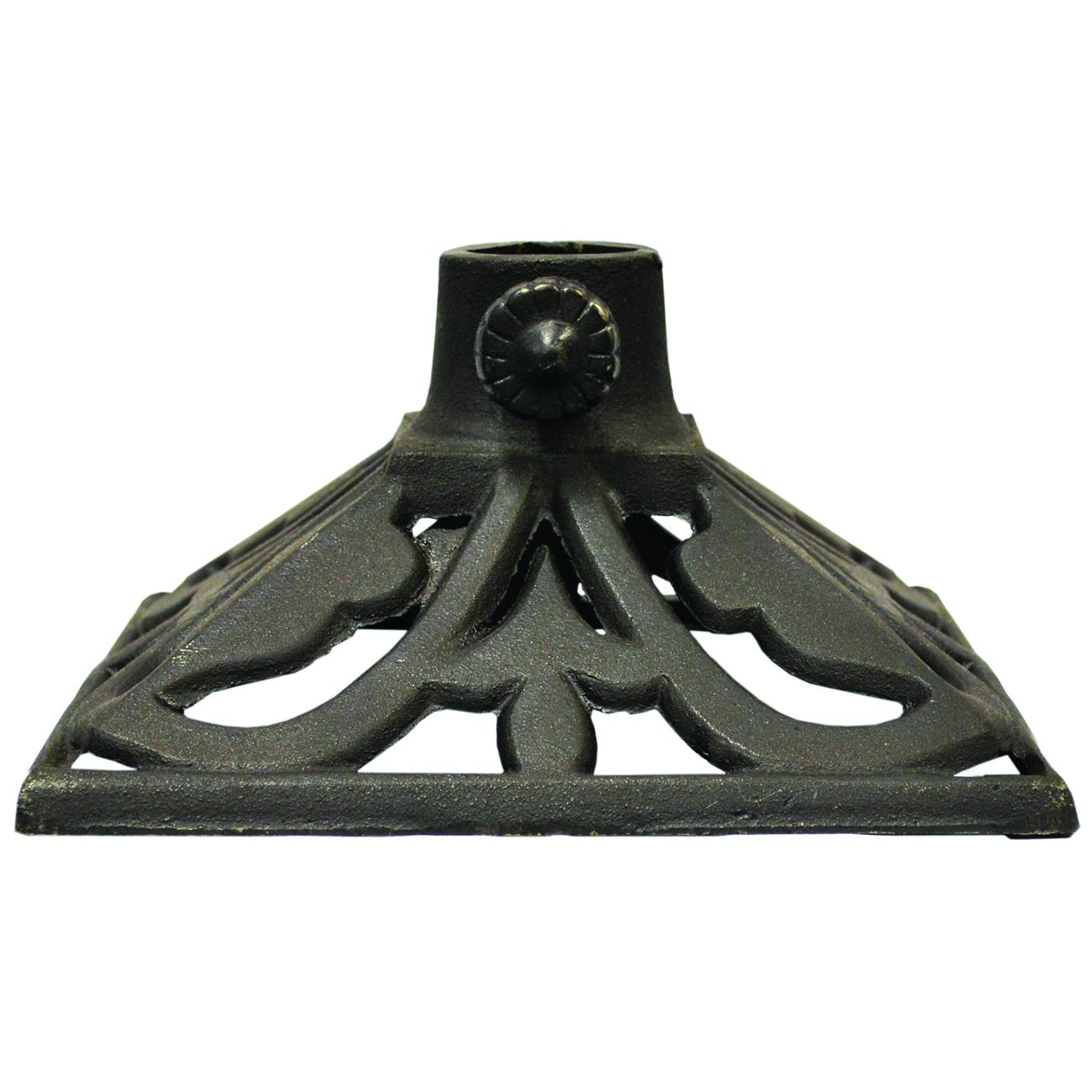 Tiki Brand Cast Iron Torch Stand, Black, 9.1L X 9.1W X 4.8H -Inches, 1312322