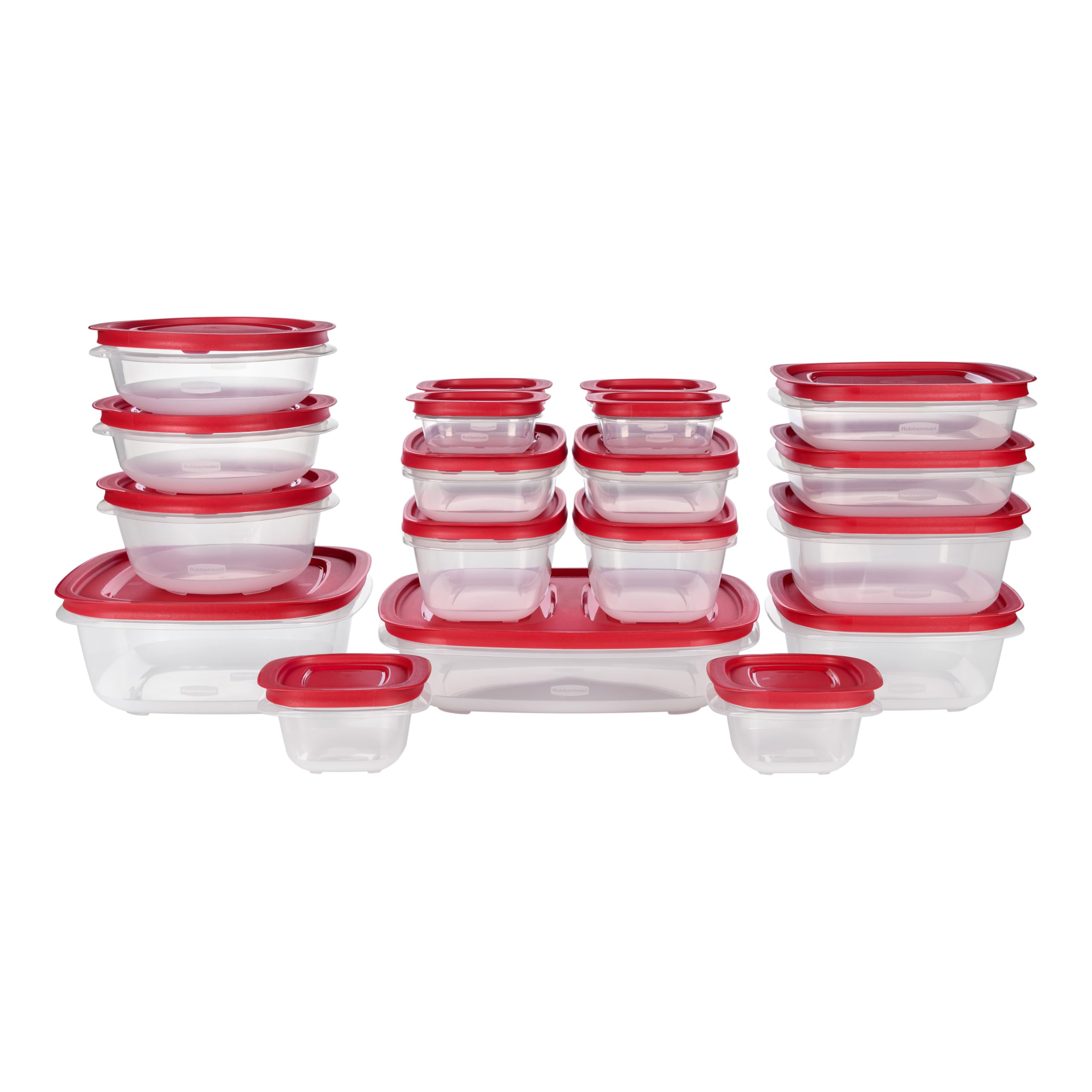 Rubbermaid EasyStore Containers, 38-Piece Set, Food Storage Containers, Food Storage Containers with Lids