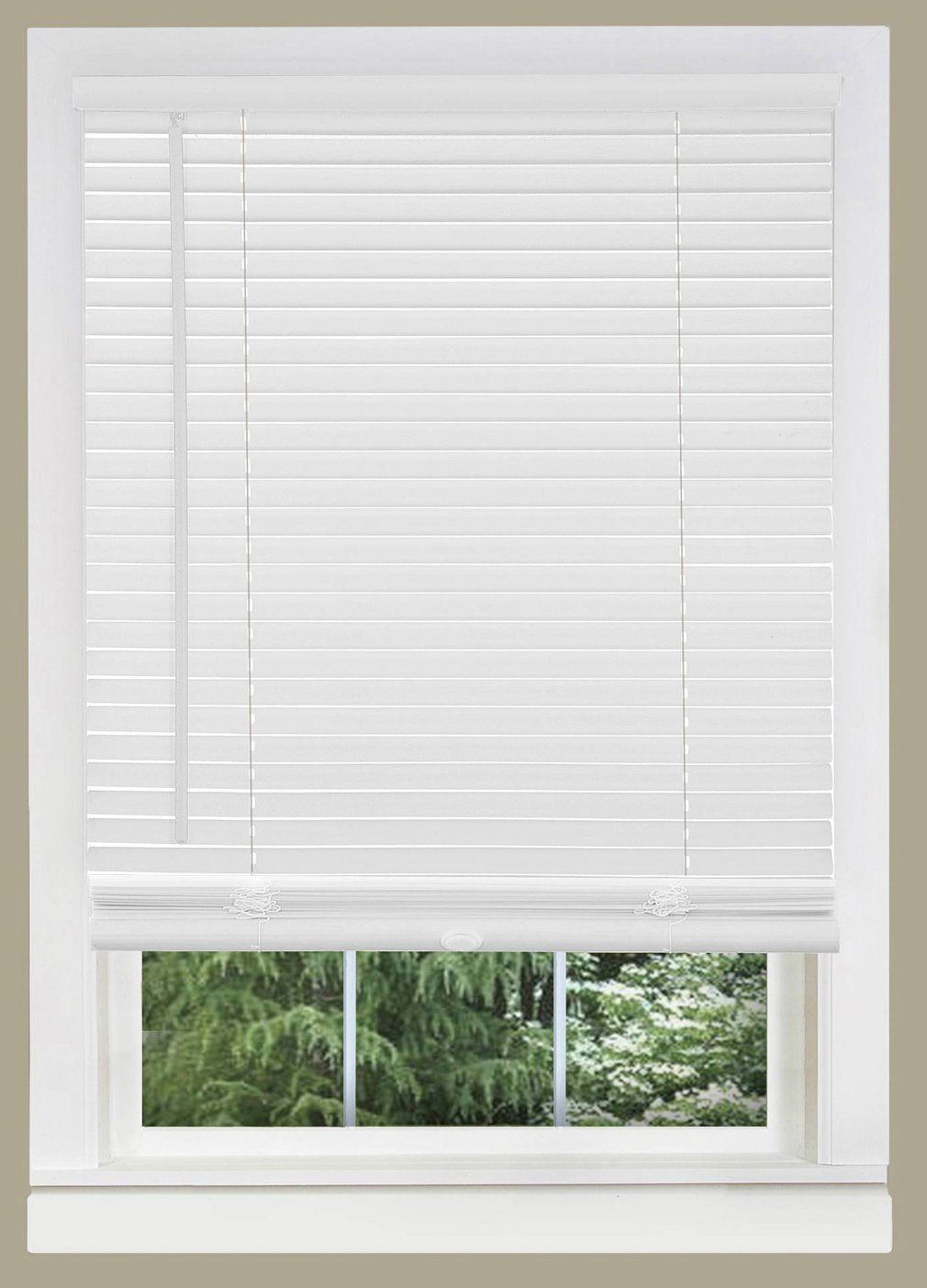 PowerSellerUSA 1 Slats Cordless Window Blinds, 72L x 30W Inches Solid Pattern Light Filtering Vinyl Indoor-Outside Ceiling Mount