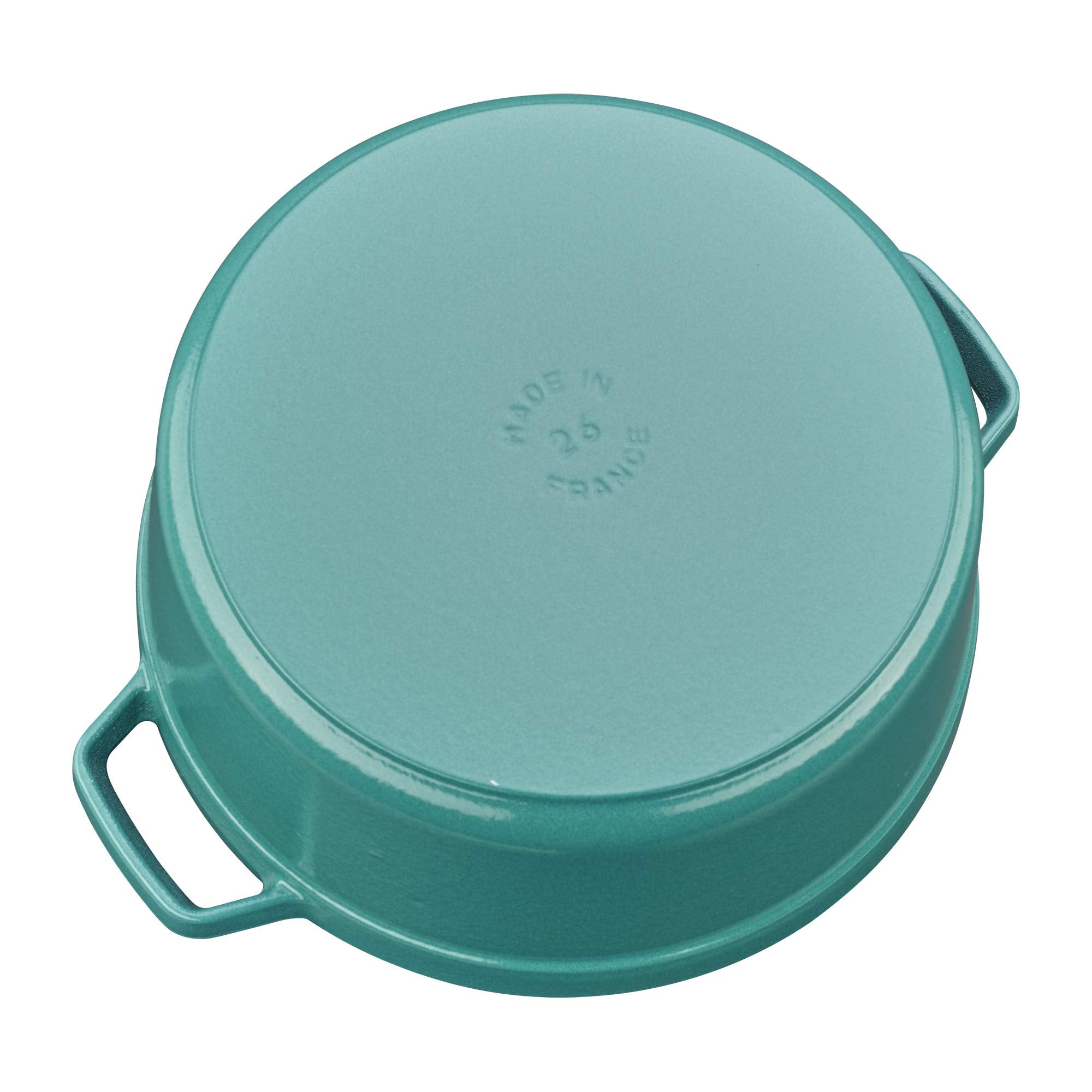 Staub Cast Iron 5.5-Qt Round Cocotte - Turquoise, Made In France
