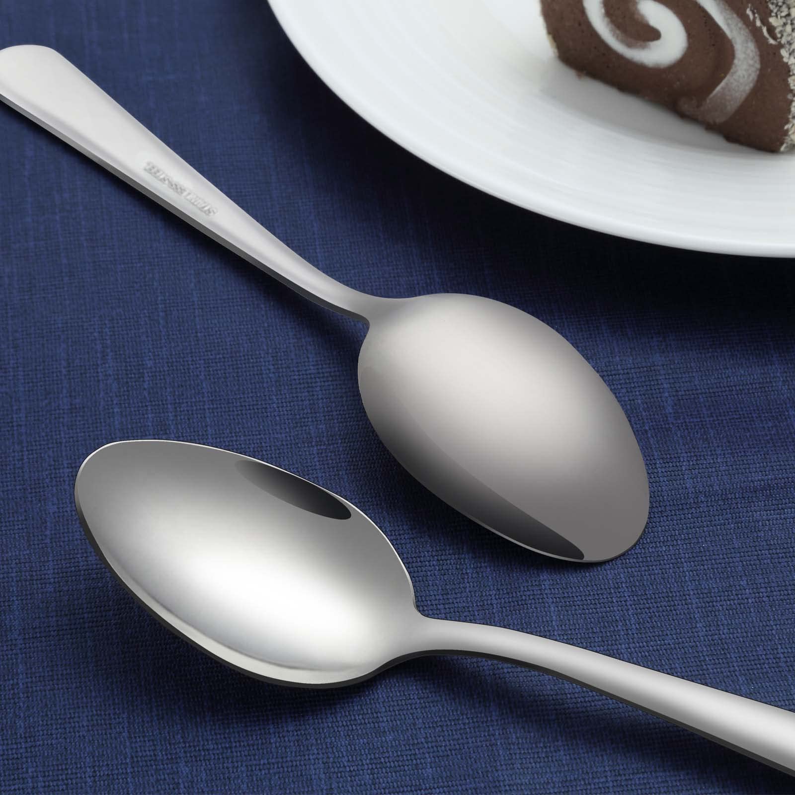 36-Piece Dinner Spoons Set, Funnydin 6.7'' Stainless Steel Spoons Silverware, Durable Dessert Spoons, Table Spoon Use For Home,