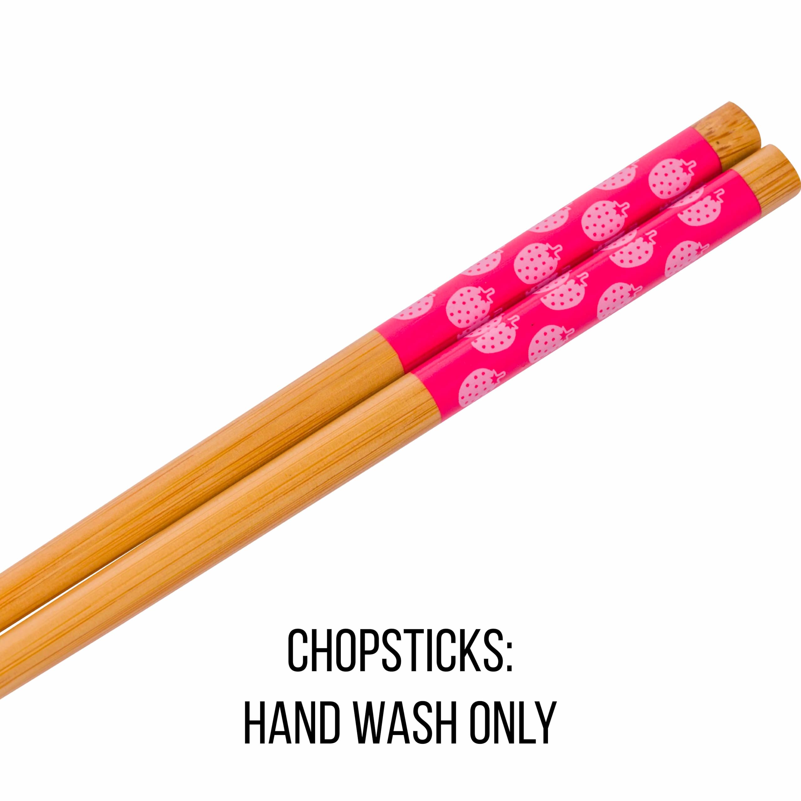 Silver Buffalo Sanrio Hello Kitty Strawberry Milk Japanese Character Ceramic Ramen Noodle Rice Bowl With Chopsticks, Microwave S