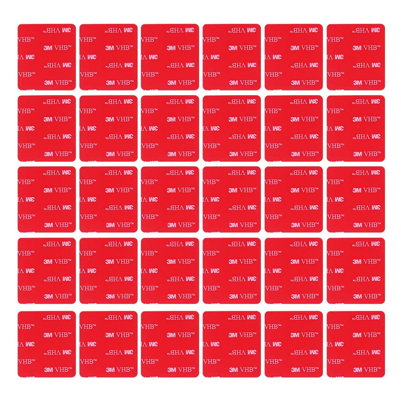 Double Sided Tape 1In X 1In 30Pcs, 3M Vhb Heavy Duty Mounting Tape Pad Sticker Strong Adhesive Tape Waterproof Foam Tape For Ind