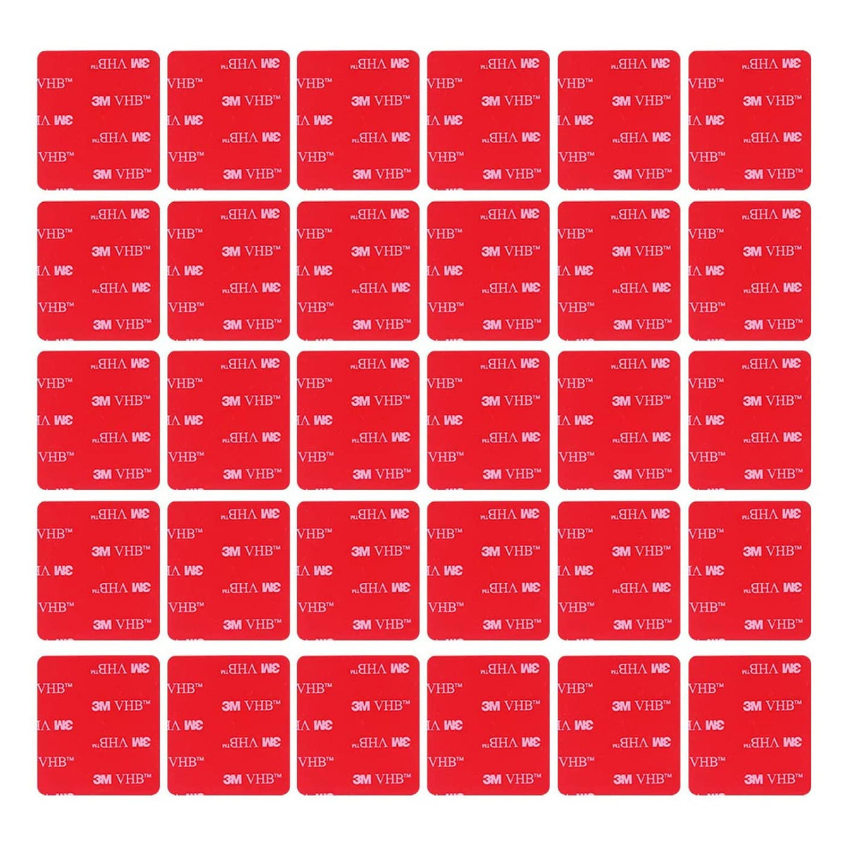 Double Sided Tape 1In X 1In 30Pcs, 3M Vhb Heavy Duty Mounting Tape Pad Sticker Strong Adhesive Tape Waterproof Foam Tape For Ind