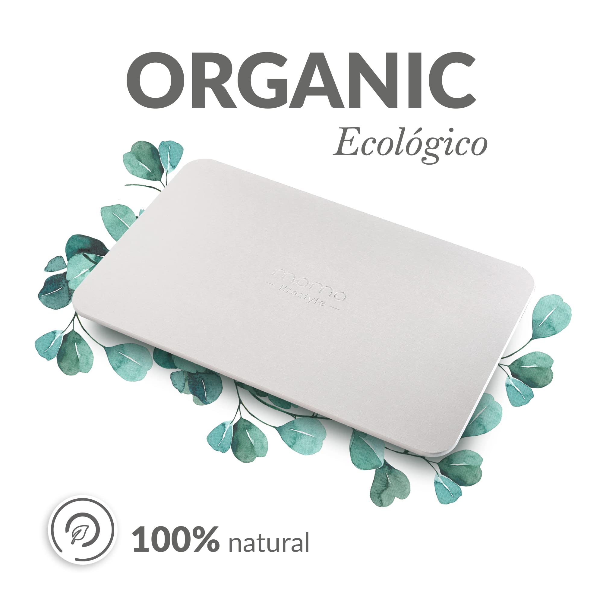 Momo Lifestyle Stone Bath Mat Drytomita Technology Diatomaceous Earth Bath Mat, Non-Slip Super Absorbent Quick Drying Shower Mat