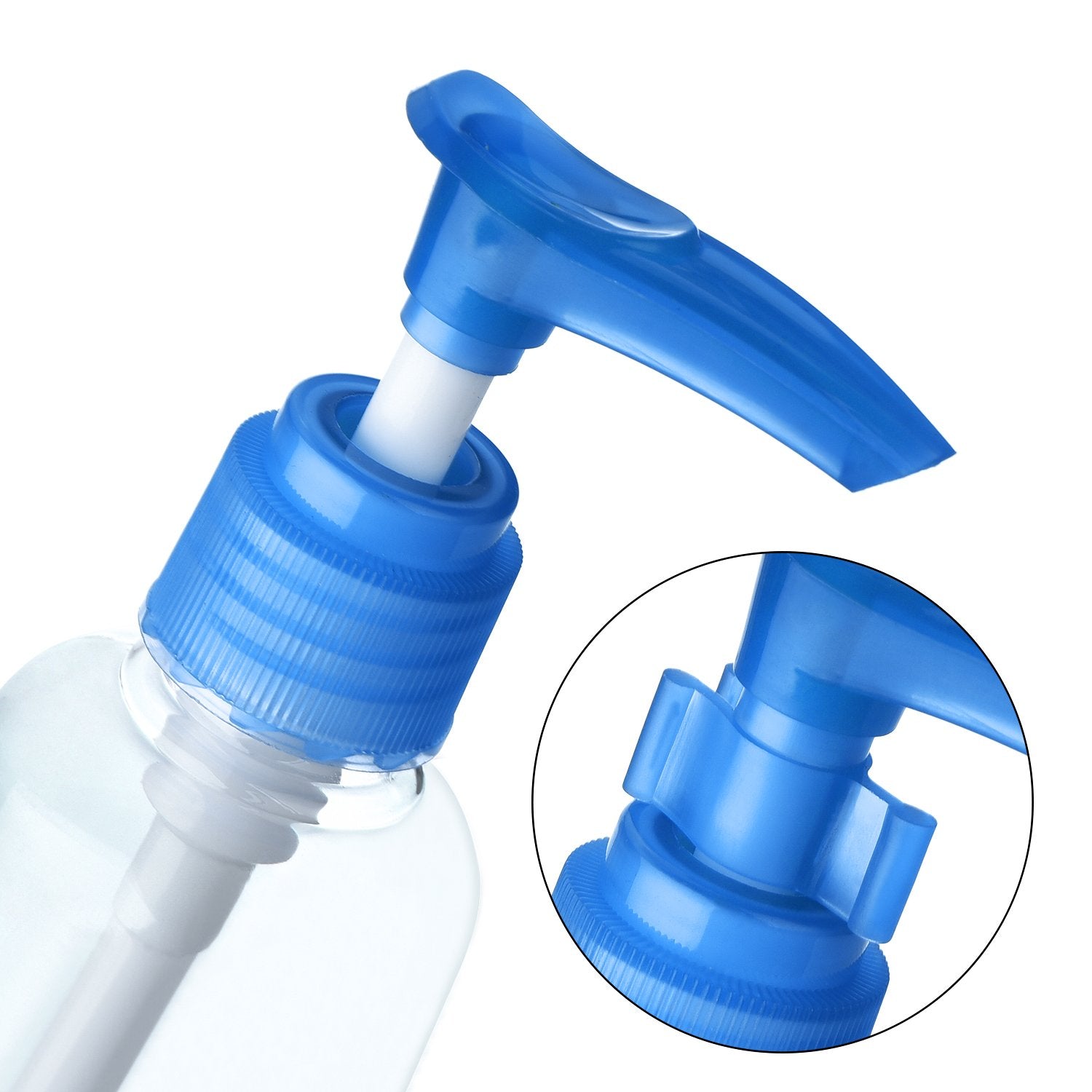 Transparent Travel Bottles Pump Bottle Lotion Dispenser Bottle, 4 Pieces (100 Ml)