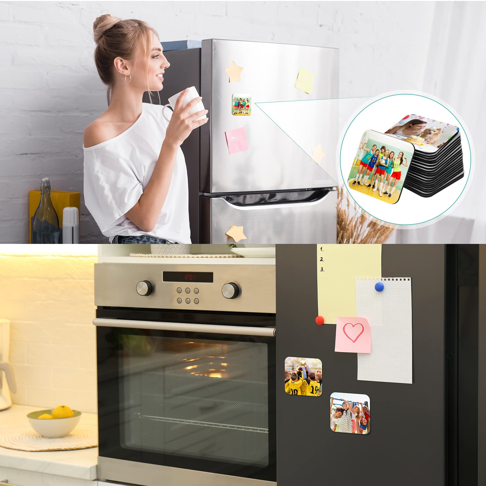 3 X 3 Inch Sublimation Blank Refrigerator Magnets Sublimation Square Fridge Magnets Sublimation Magnet Blanks Mdf Sublimation Bl