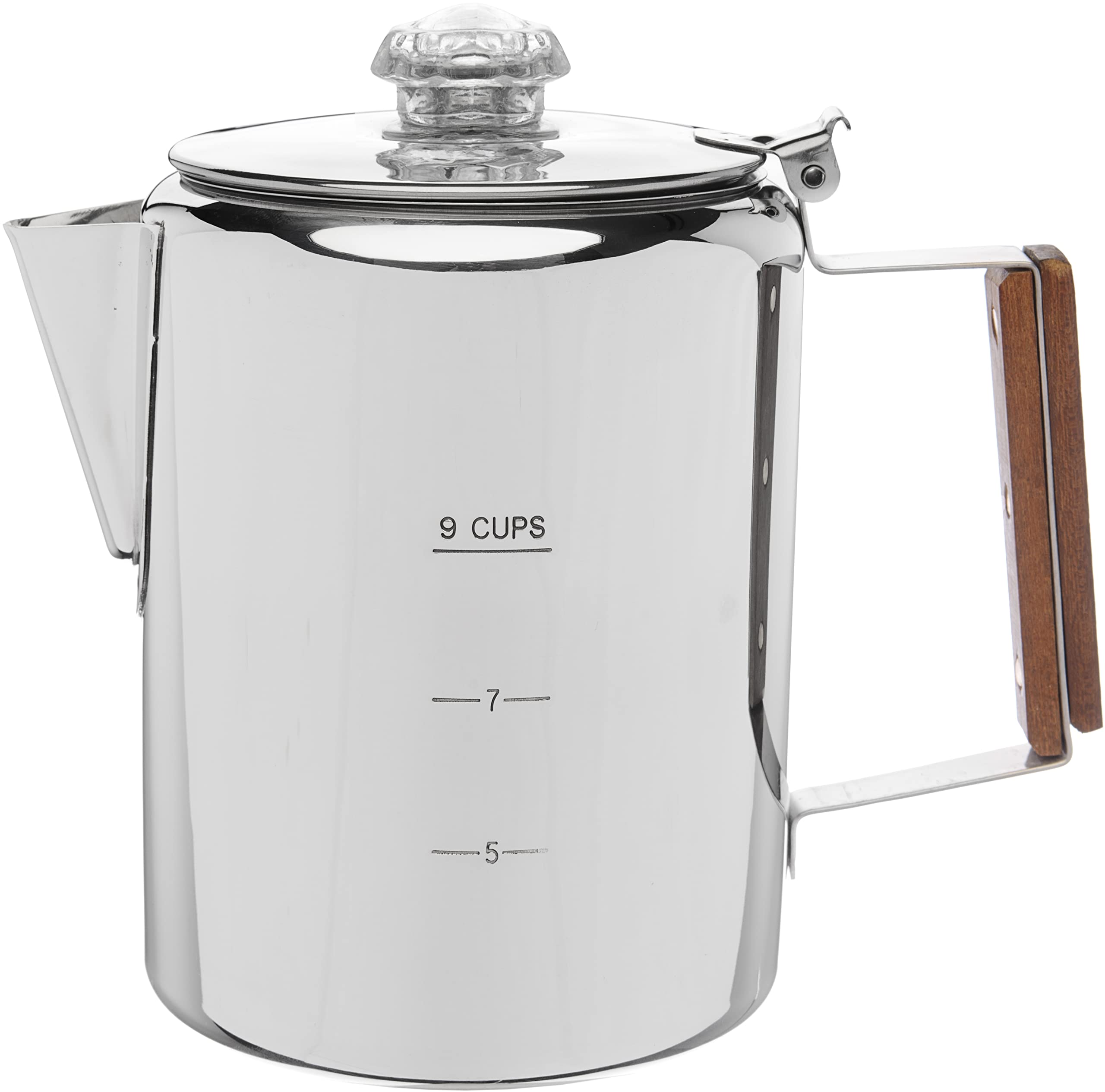 Coletti Bozeman Camping Coffee Pot - Coffee Percolator - Percolator Coffee Pot For Campfire Or Stove Top Coffee Making - 9 Cup