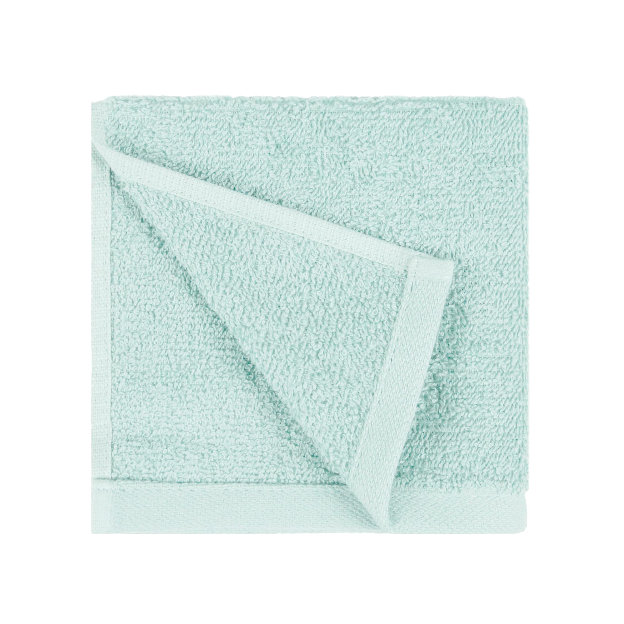 Amazon Basics Fast Drying  Extra Absorbent  Terry cotton Washcloth  12 x 12 Inch  Ice Blue - Pack of 24