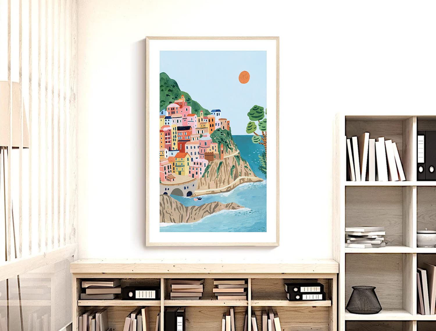 Cinque Terre Travel Print, Italy Art Print, Travel Gift, Travel Poster, Europe Print, Italian Coast, Italian Riviera, Housewarmi