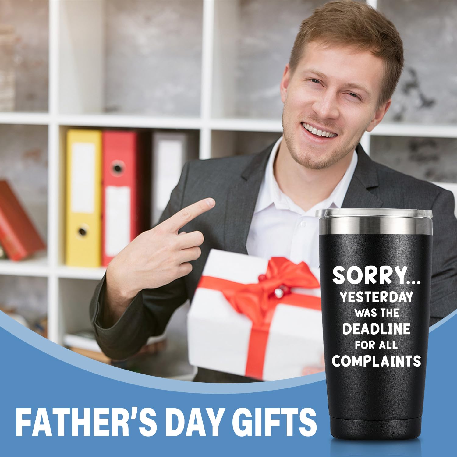 MASGALACC Funny Office Gifts - 20oz Stainless Steel Tumbler, Boss, Coworker, Friend, Brother, Office Desk Decor for Men Women, W