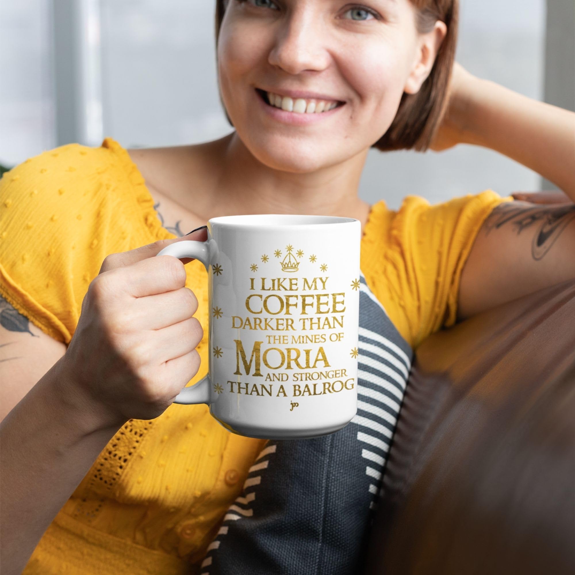 Lookhuman Lord Of The Rings Mug Perfect Lord Of The Rings Gifts - Lotr Gifts Epic Sips With I Like My Coffee Darker Than The Min