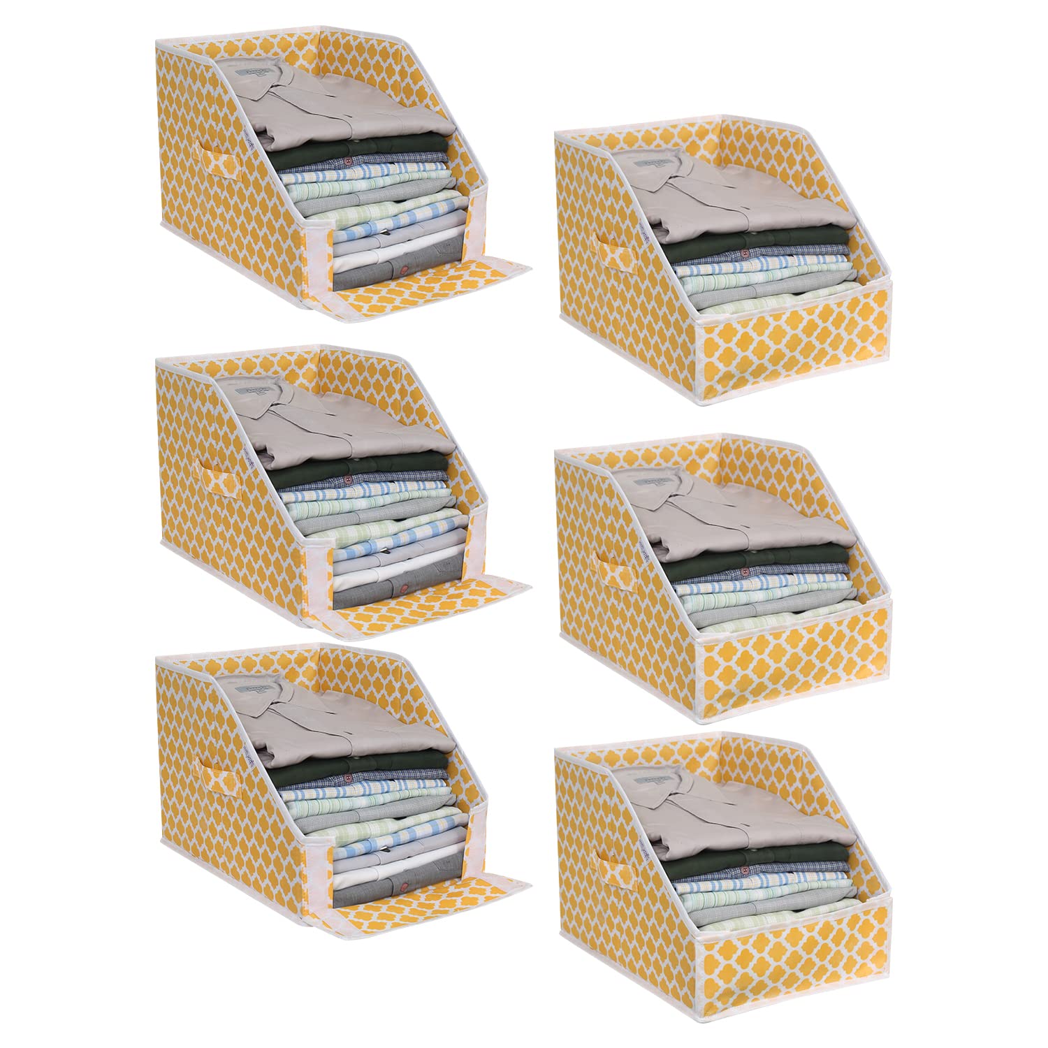 Prettykrafts Clothes Organizer, Foldable Drawer For Clothes, Jeans, Legging, Skirts, Sock, TShirt, Closet Organizers And Storag