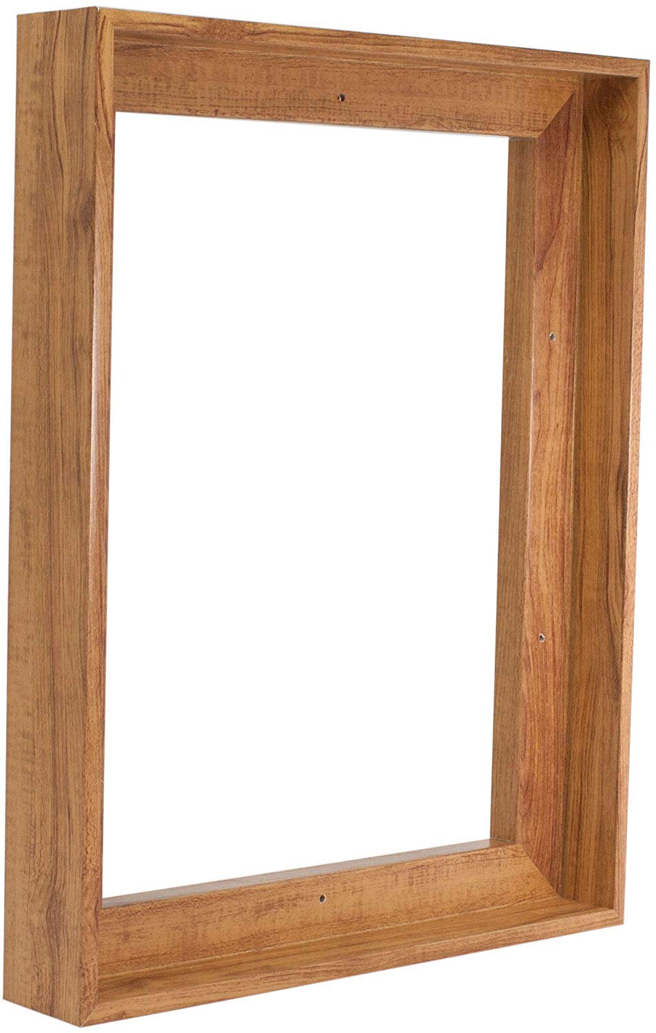 Canvas Floating Frame, Picture Wall Art Painting Frame For Finished Canvas Painting 1-1/4 Deep Picture Art Wall Decor. (Light Br